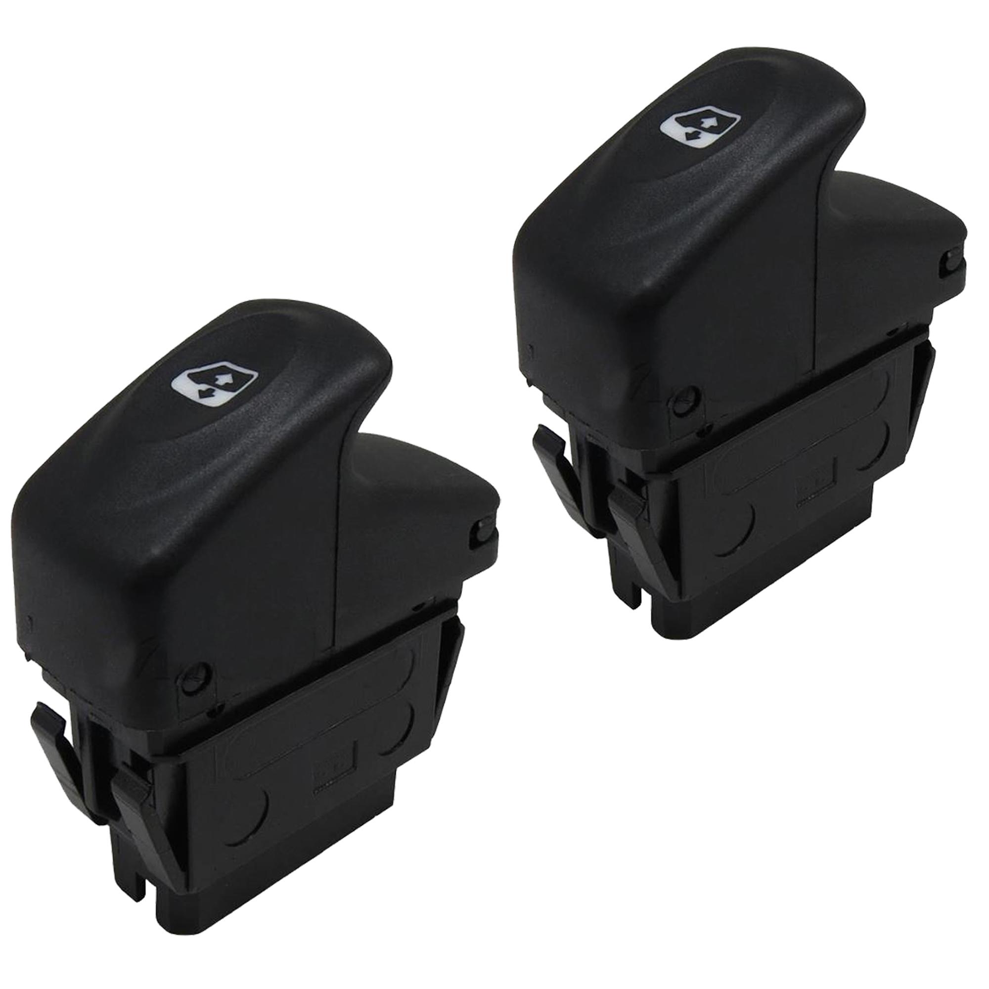 (Lot 2) Bouton de lève-vitre avant gauche pour Renault Clio Kangoo Mégane Twingo PARTSLINE KC00954