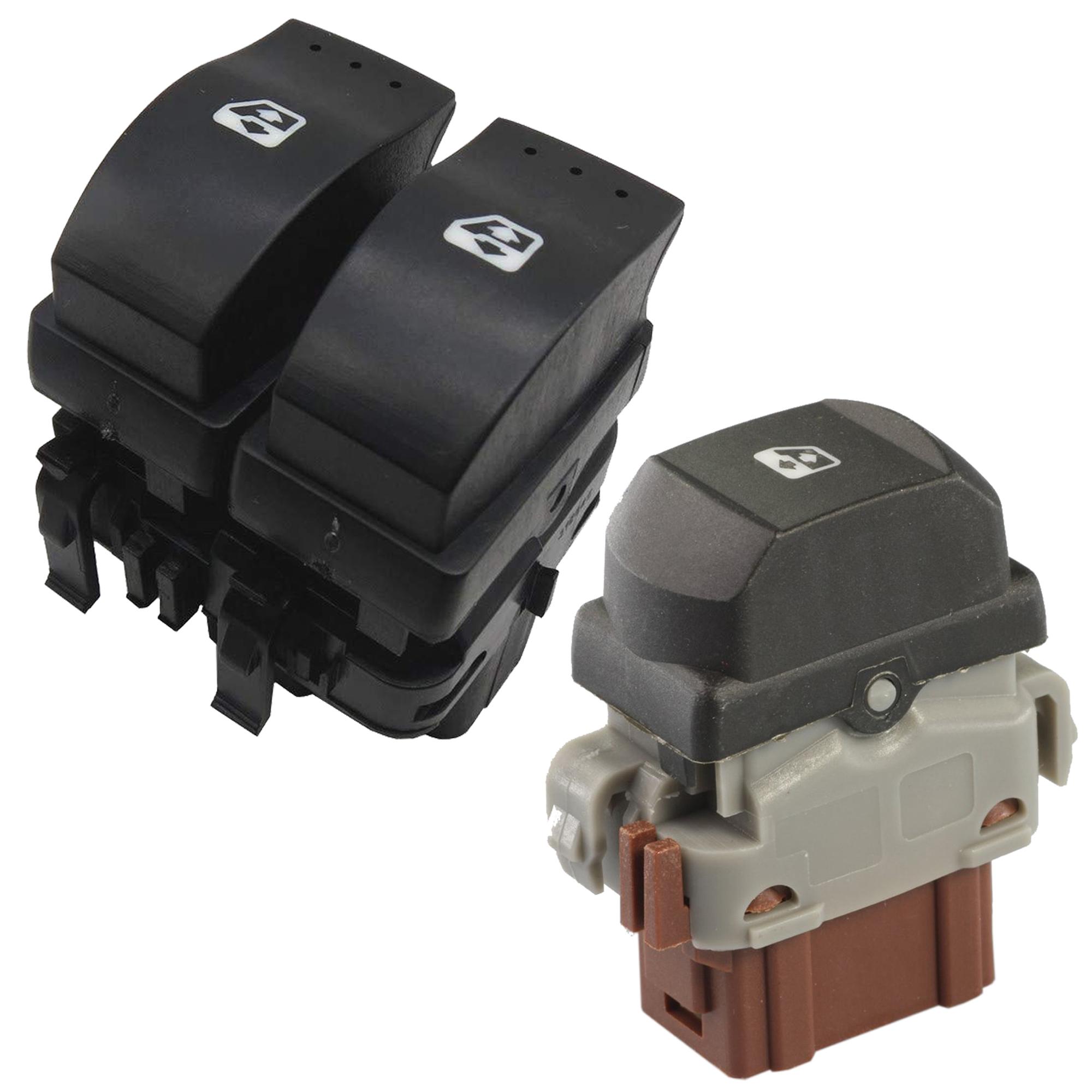 Double bouton leve vitre avant gauche + avant droit pour Trafic Vivaro Primastar PARTSLINE KC00958