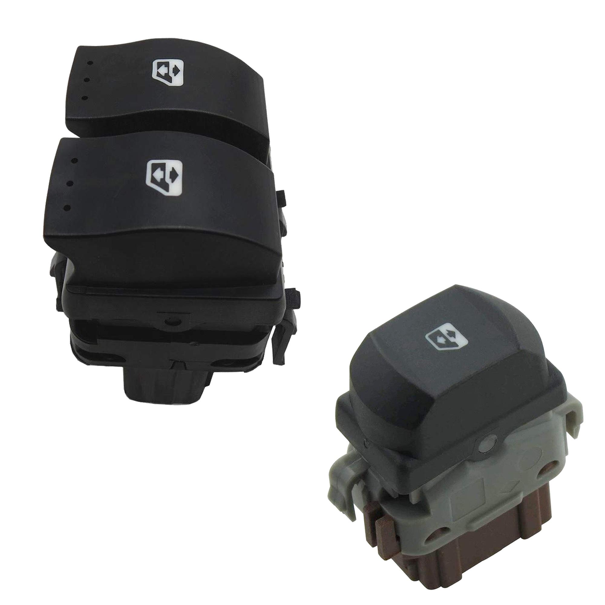 Double bouton leve vitre avant gauche + avant droit pour Trafic Vivaro Primastar PARTSLINE KC00958