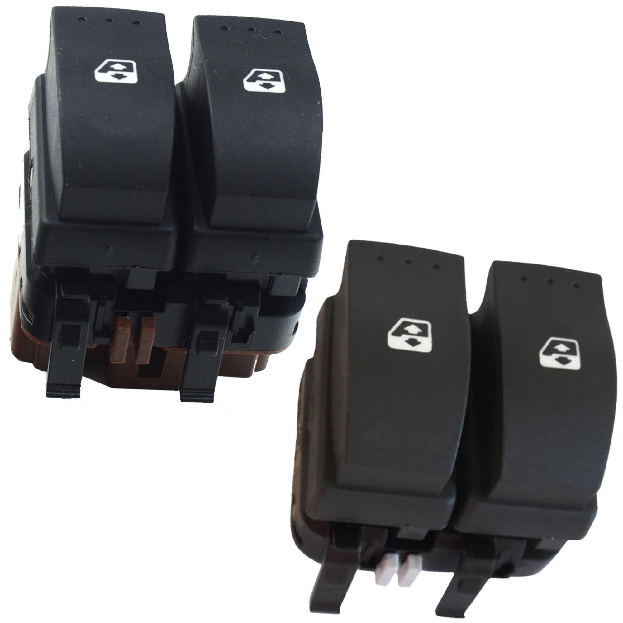 Lot boutons lève vitre platine conducteur pour Espace 4 Megane 2 Laguna II Scenic PARTSLINE KC00976