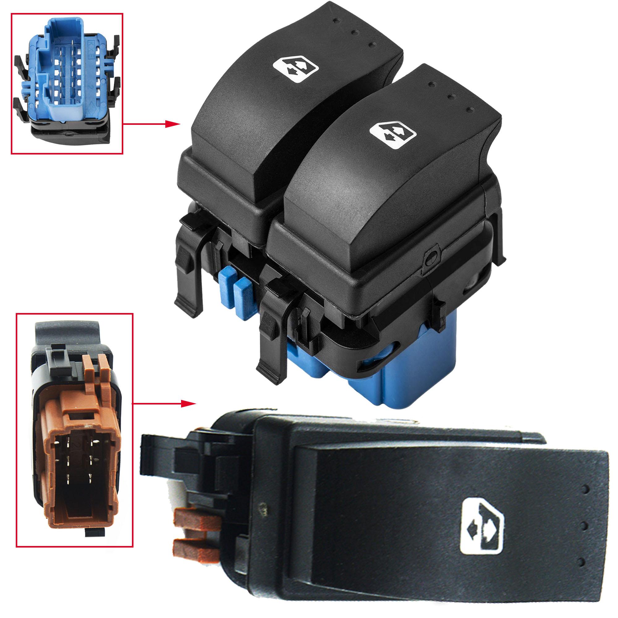 Bouton lève vitre avant gauche et droit pour Trafic 2 Vivaro Primastar PARTSLINE KC00977