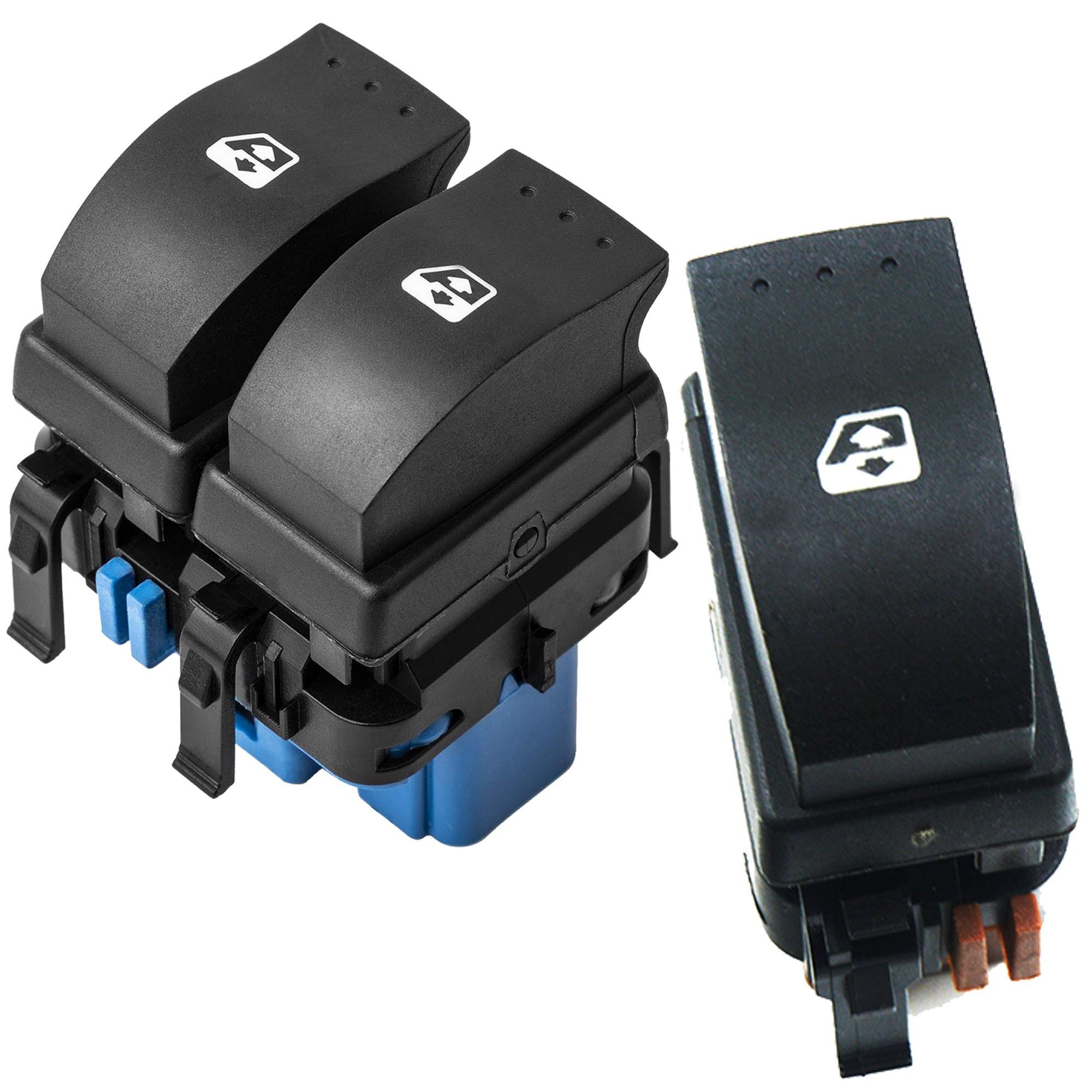 Bouton lève vitre avant gauche et droit pour Trafic 2 Vivaro Primastar PARTSLINE KC00977