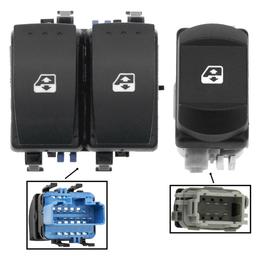 Bouton de lève-vitre avant gauche et droit pour Renault depuis 1998 PARTSLINE KC00978