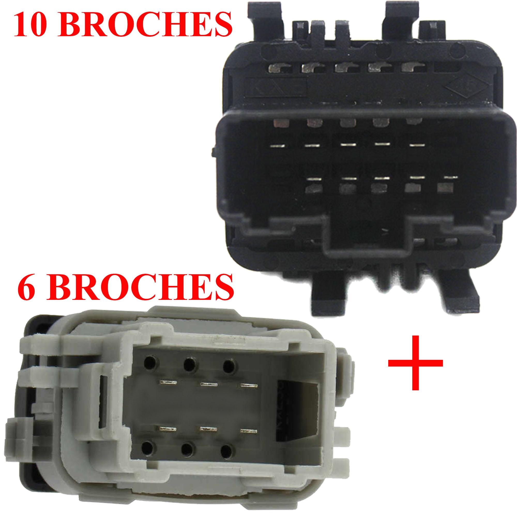 Bouton lève vitre avant gauche et droit pour Megane 2 Scenic II Espace 4 PARTSLINE KC00980