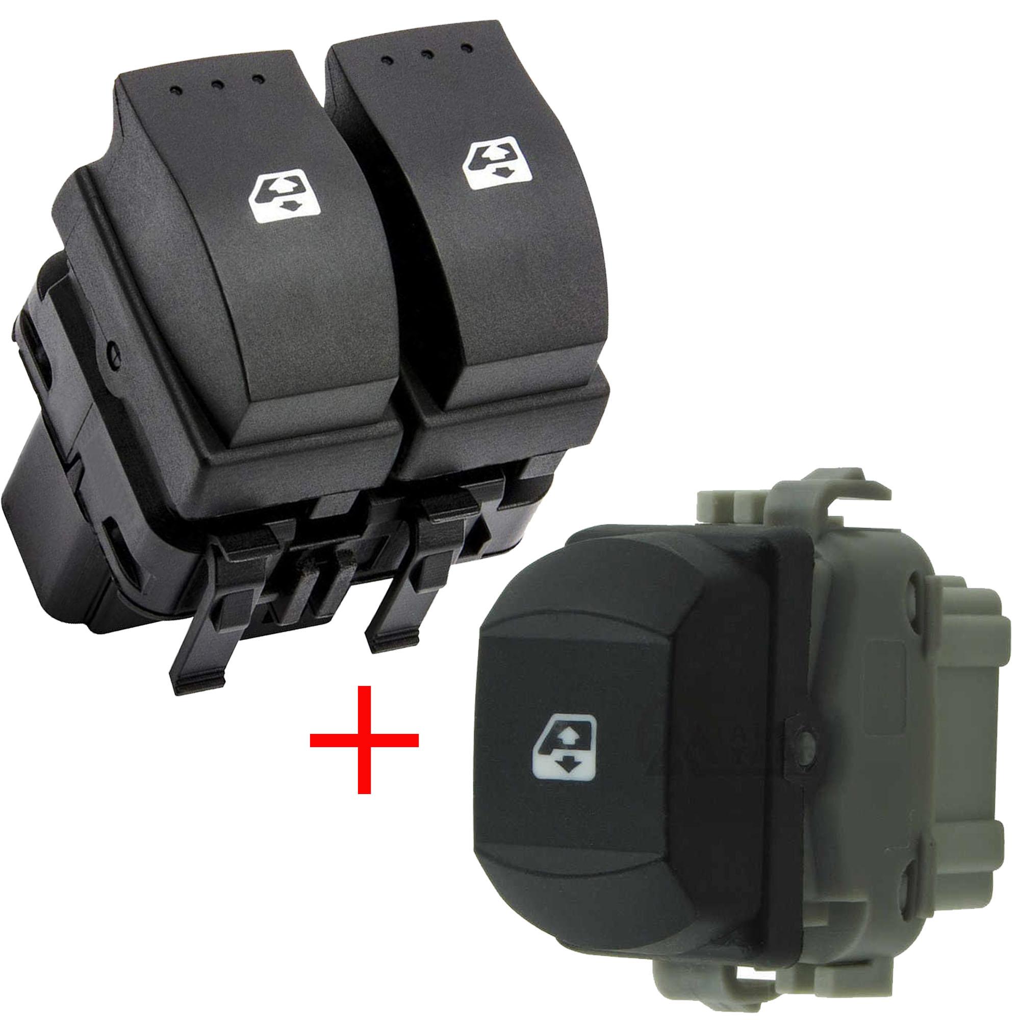 Bouton lève vitre avant gauche et droit pour Megane 2 Scenic II Espace 4 PARTSLINE KC00980