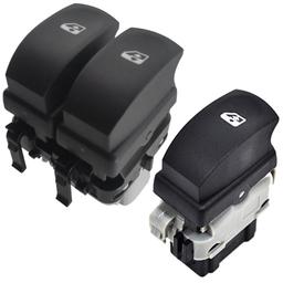 2 interrupteurs lève vitre avant gauche droit pour Renault Clio 3 Modus Twingo 2 PARTSLINE KC00984