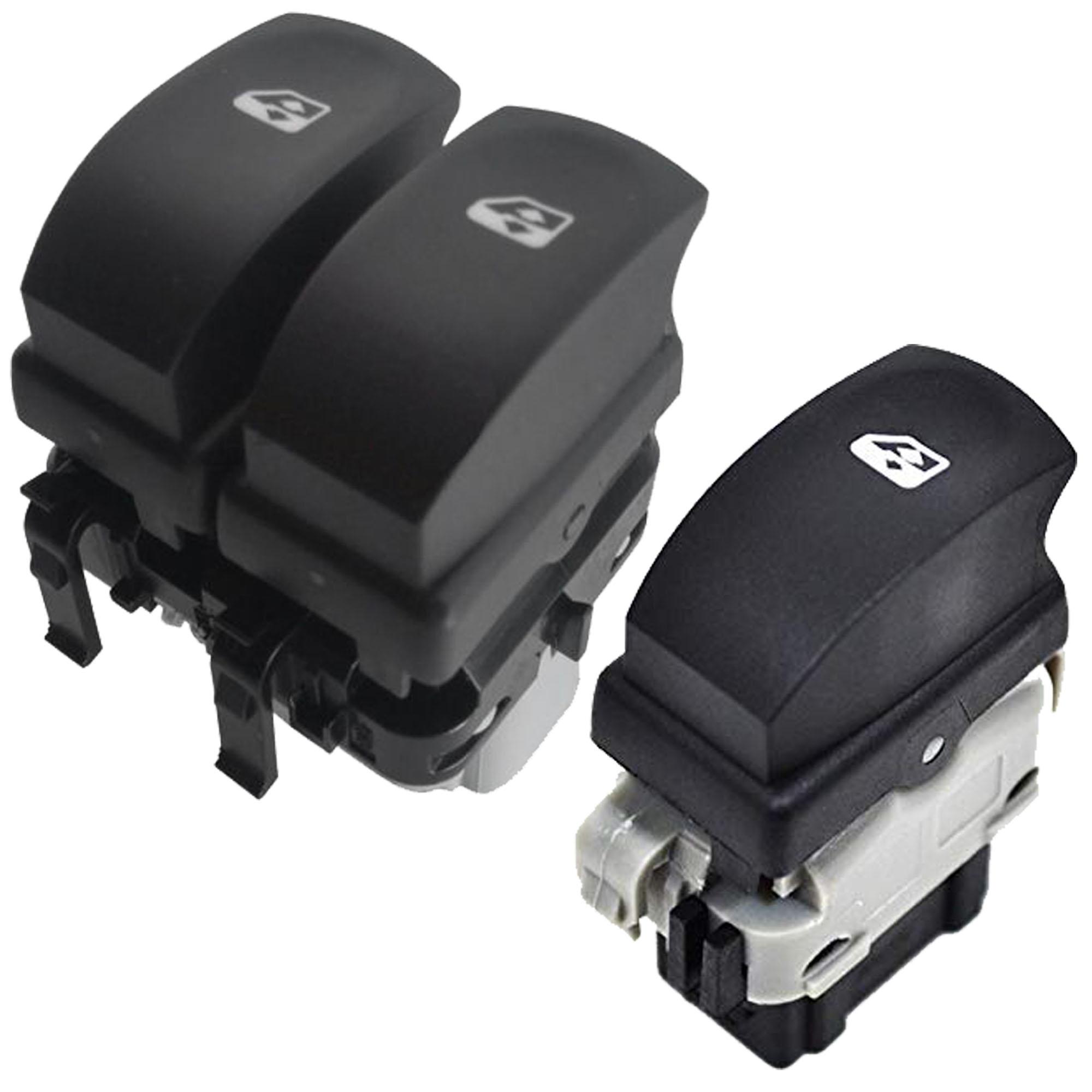 2 interrupteurs lève vitre avant gauche droit pour Renault Clio 3 Modus Twingo 2 PARTSLINE KC00984