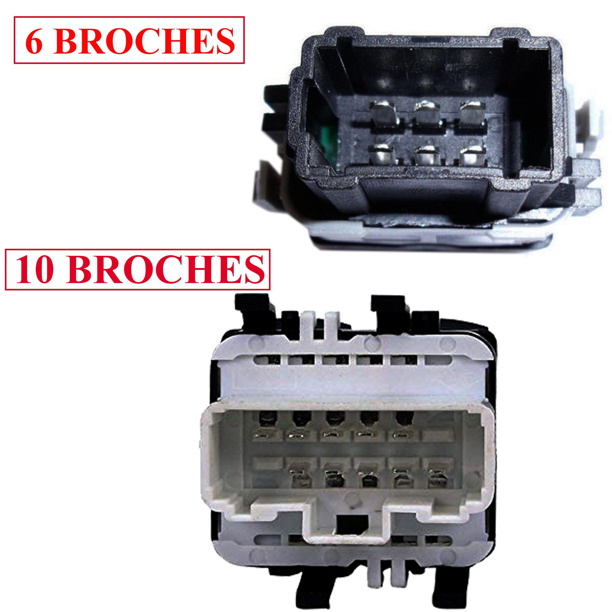 2 interrupteurs lève vitre avant gauche droit pour Renault Clio 3 Modus Twingo 2 PARTSLINE KC00984