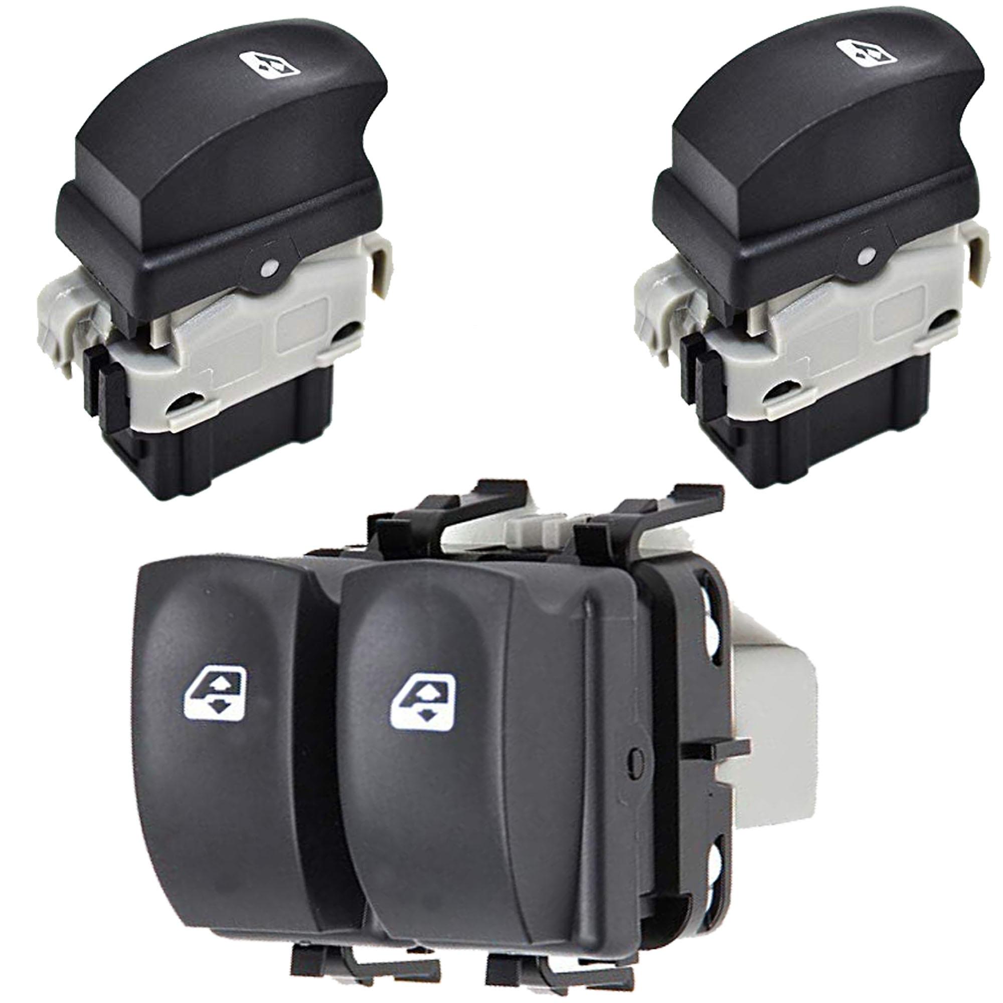 Bouton leve vitre avant arriere pour Renault Clio 3 Modus Twingo 2 PARTSLINE KC00985