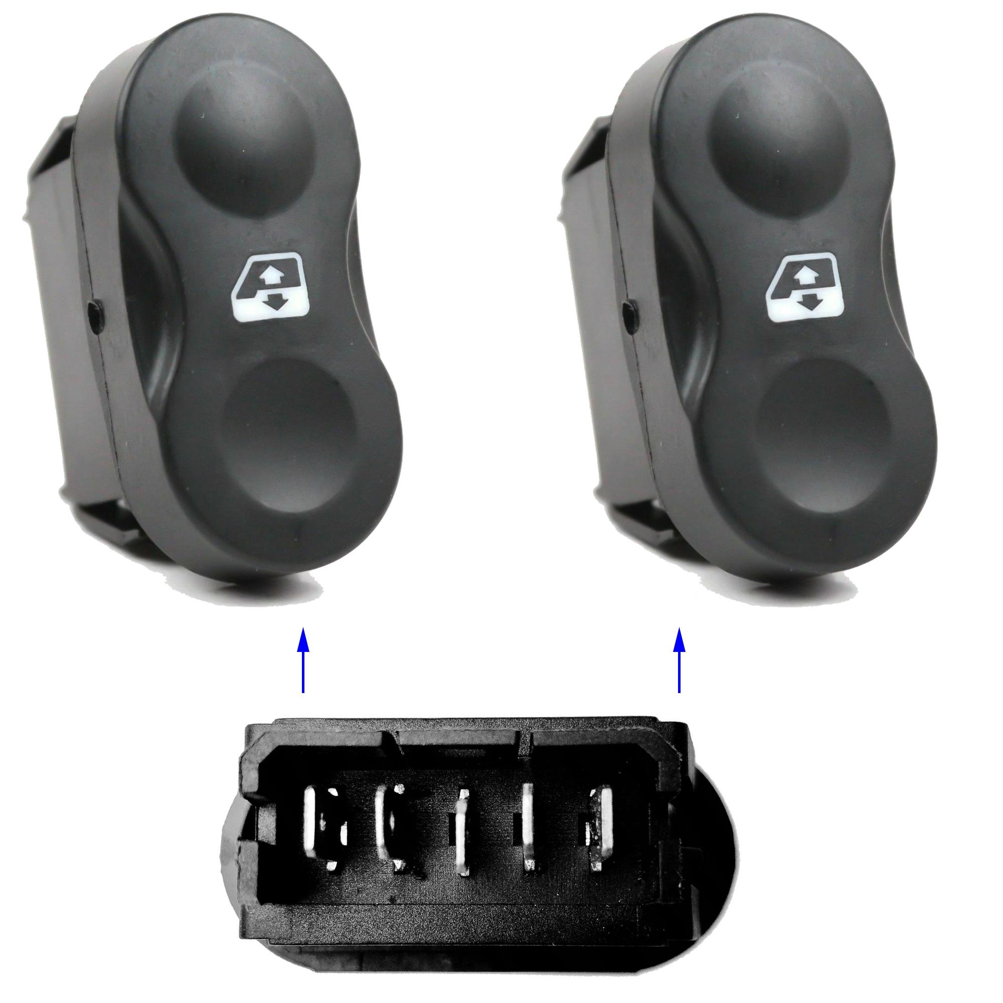 Bouton leve vitre avant droit ET gauche pour Duster Logan Sandero Stepway PARTSLINE KC01011