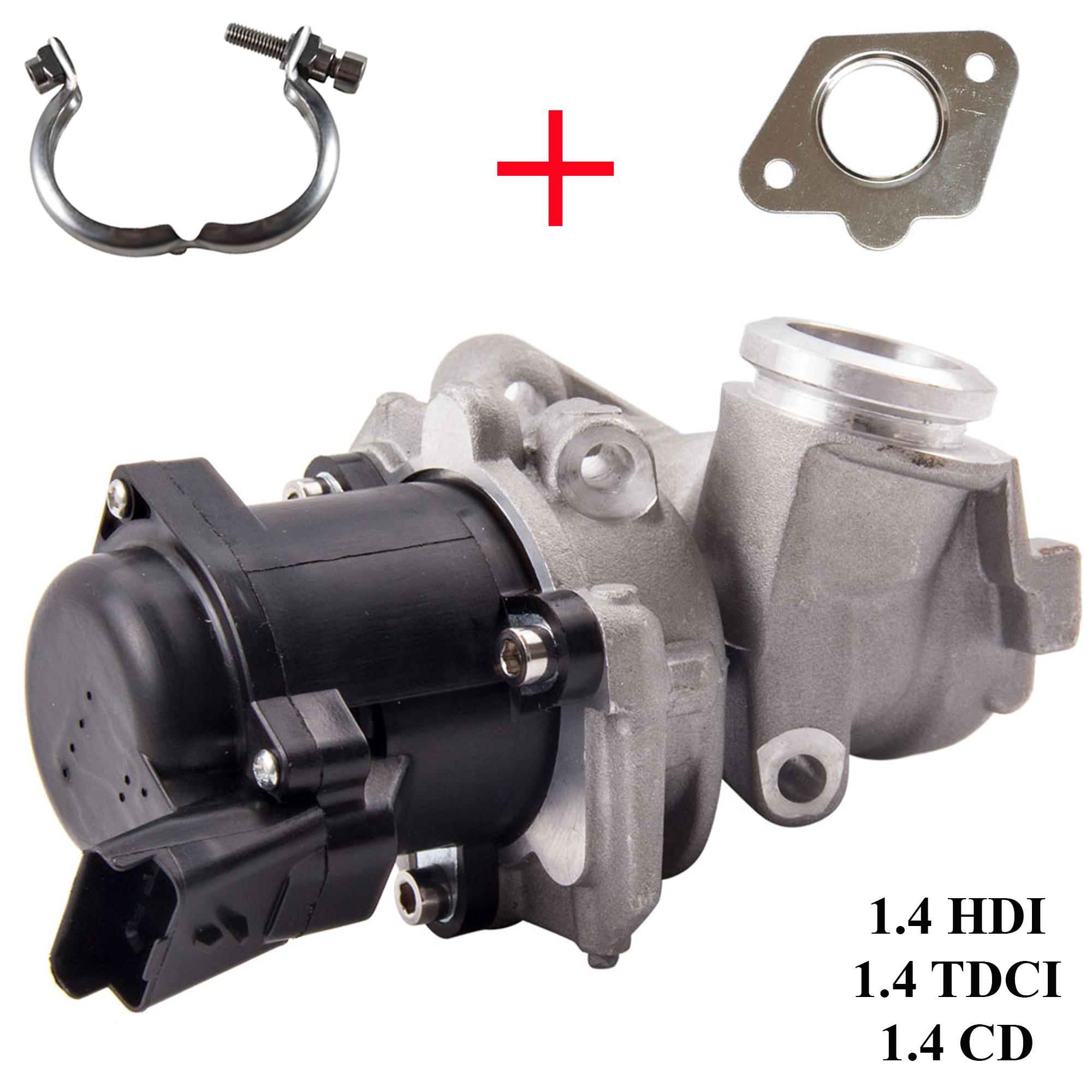 Vanne EGR + Collier pour 207 206 C3 Bipper Nemo 1.4 HDi PARTSLINE KC01013