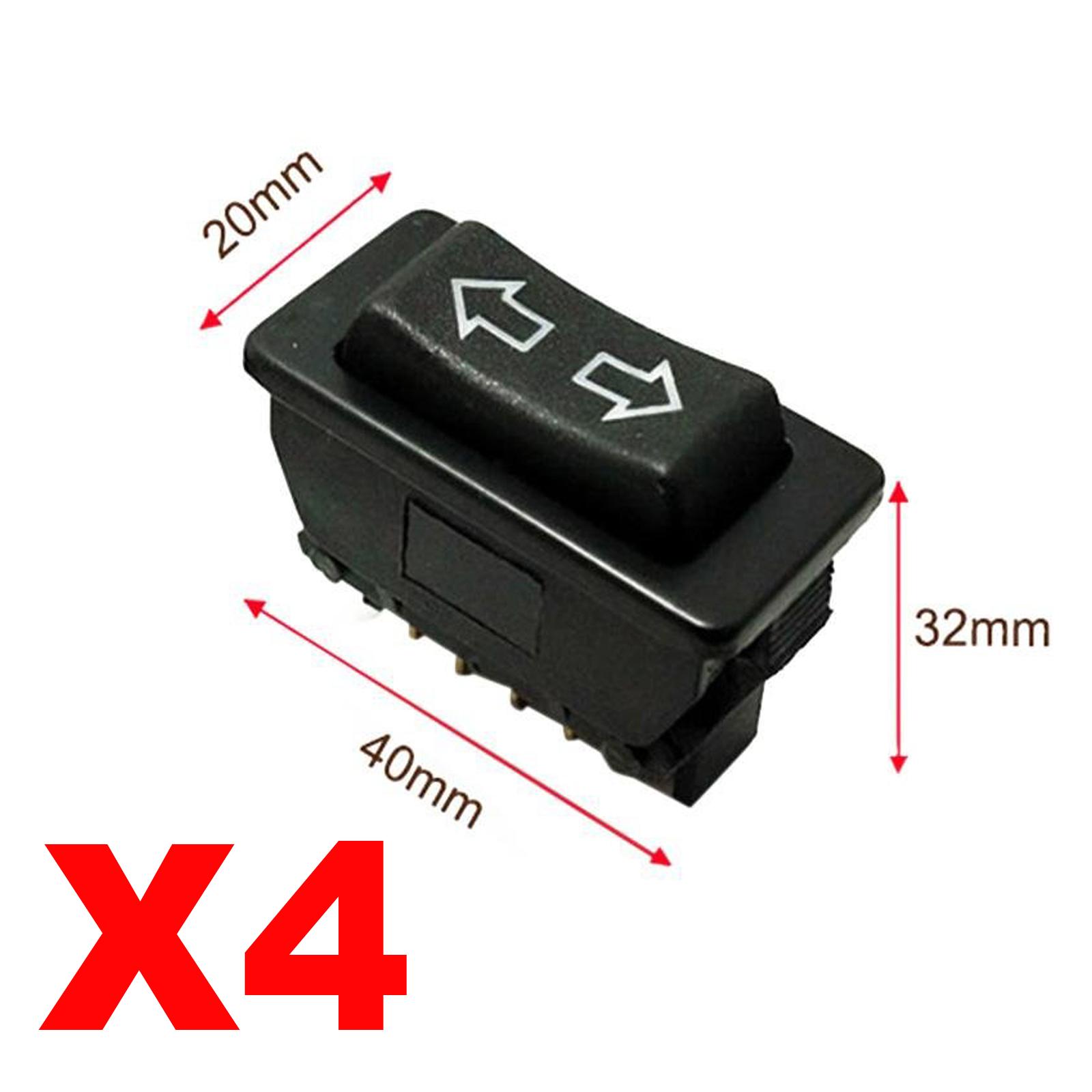 4 boutons leve vitre universels 5 broches PARTSLINE KC01064