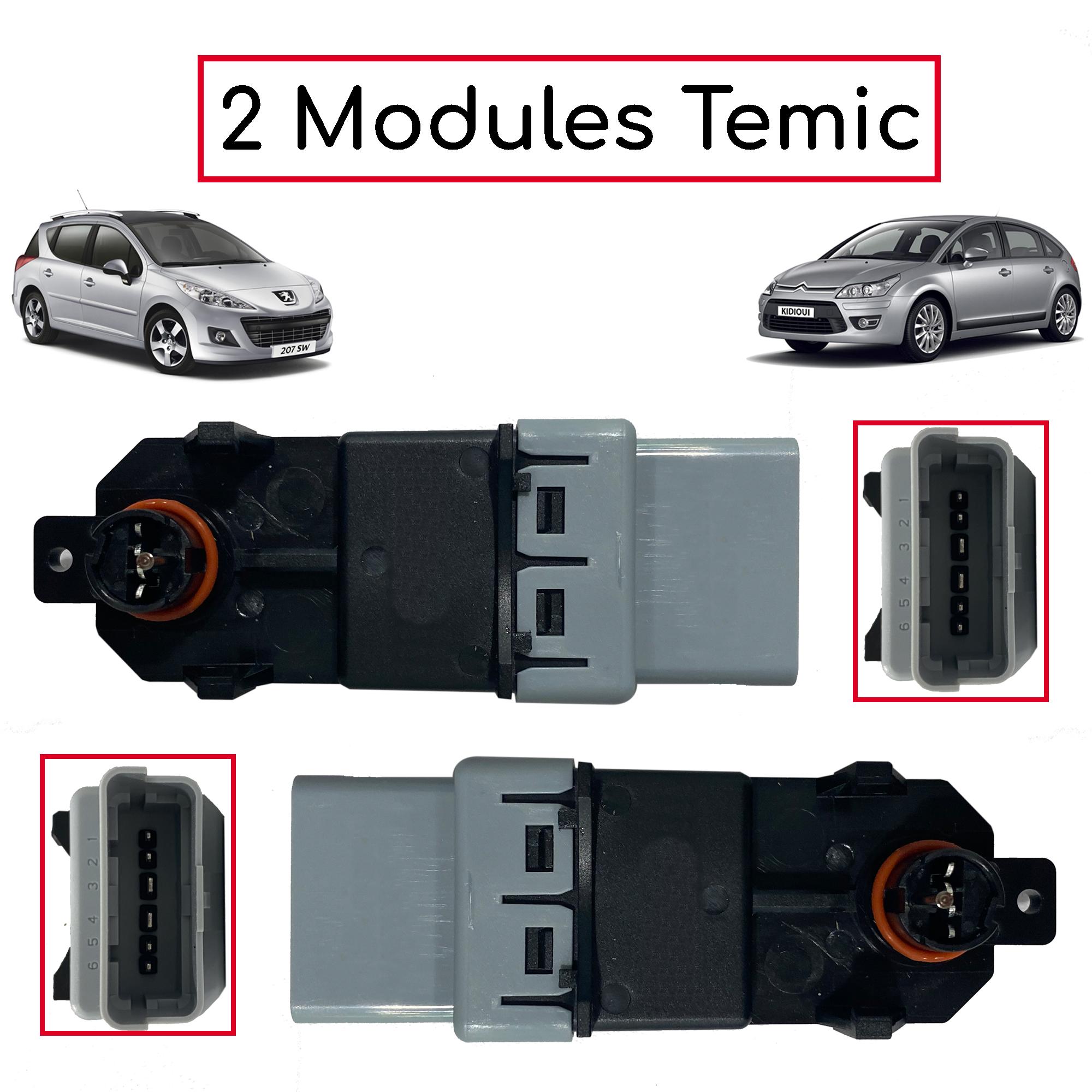 2x Boitier Module Confort Temic pour C2 C3 C4 206 207 308 Expert PARTSLINE KC01099