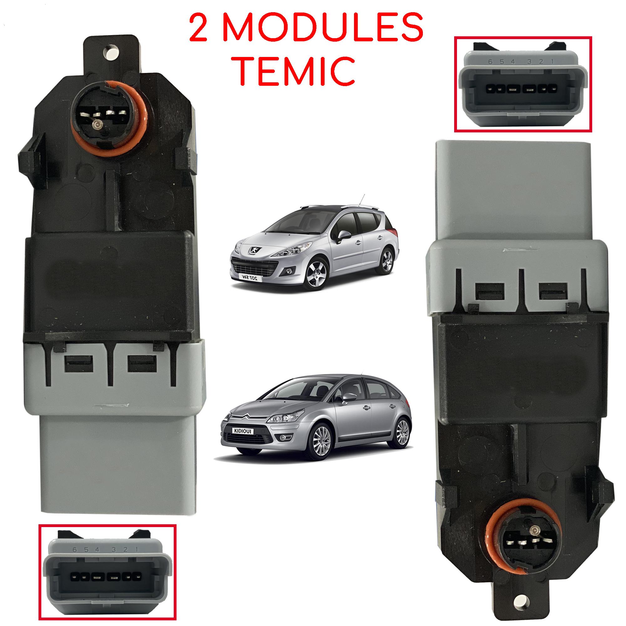 2x Boitier Module Confort Temic pour C2 C3 C4 206 207 308 Expert PARTSLINE KC01099