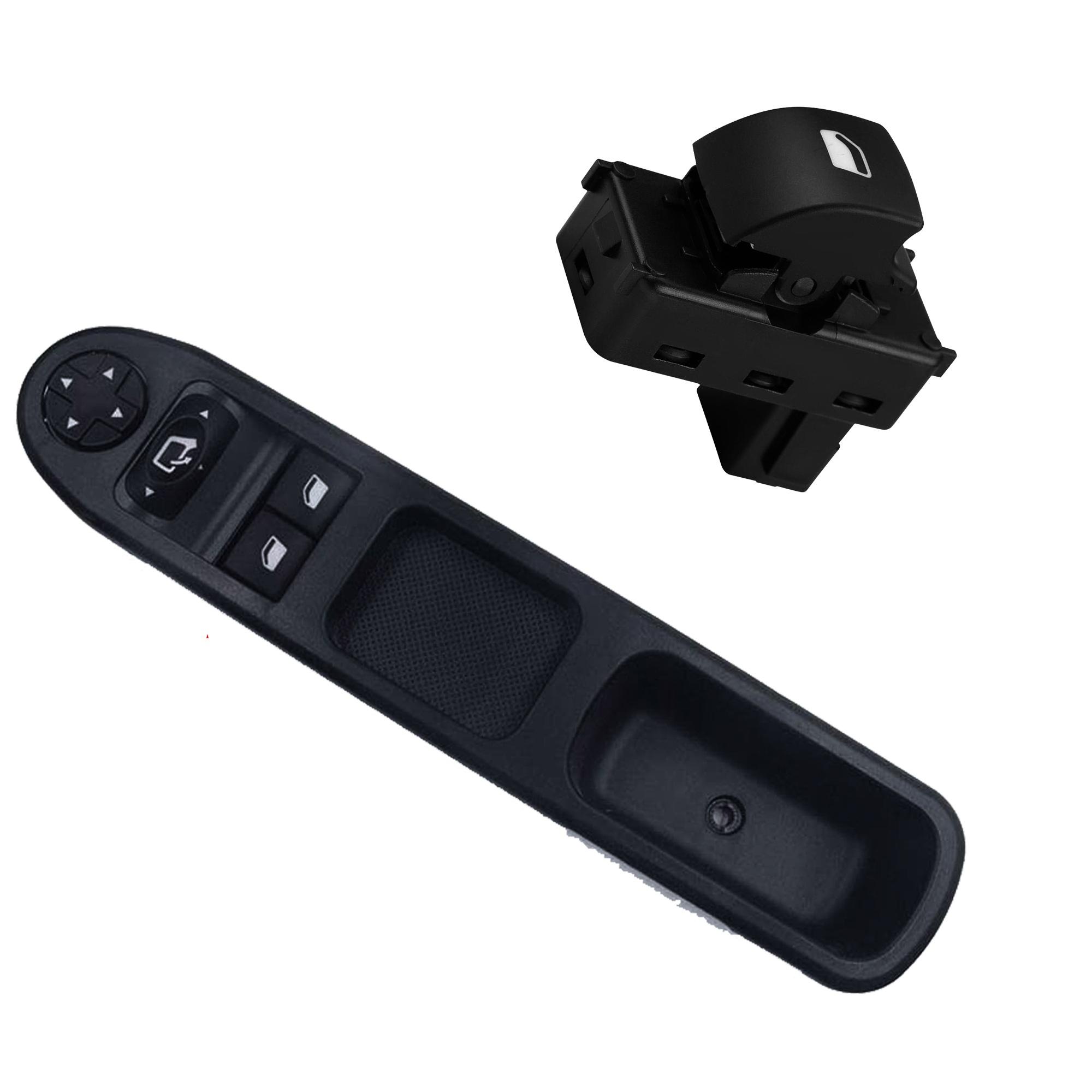 Bouton leve vitre avant gauche ET avant droit (ou arrière) pour Peugeot 207 PARTSLINE KC01117