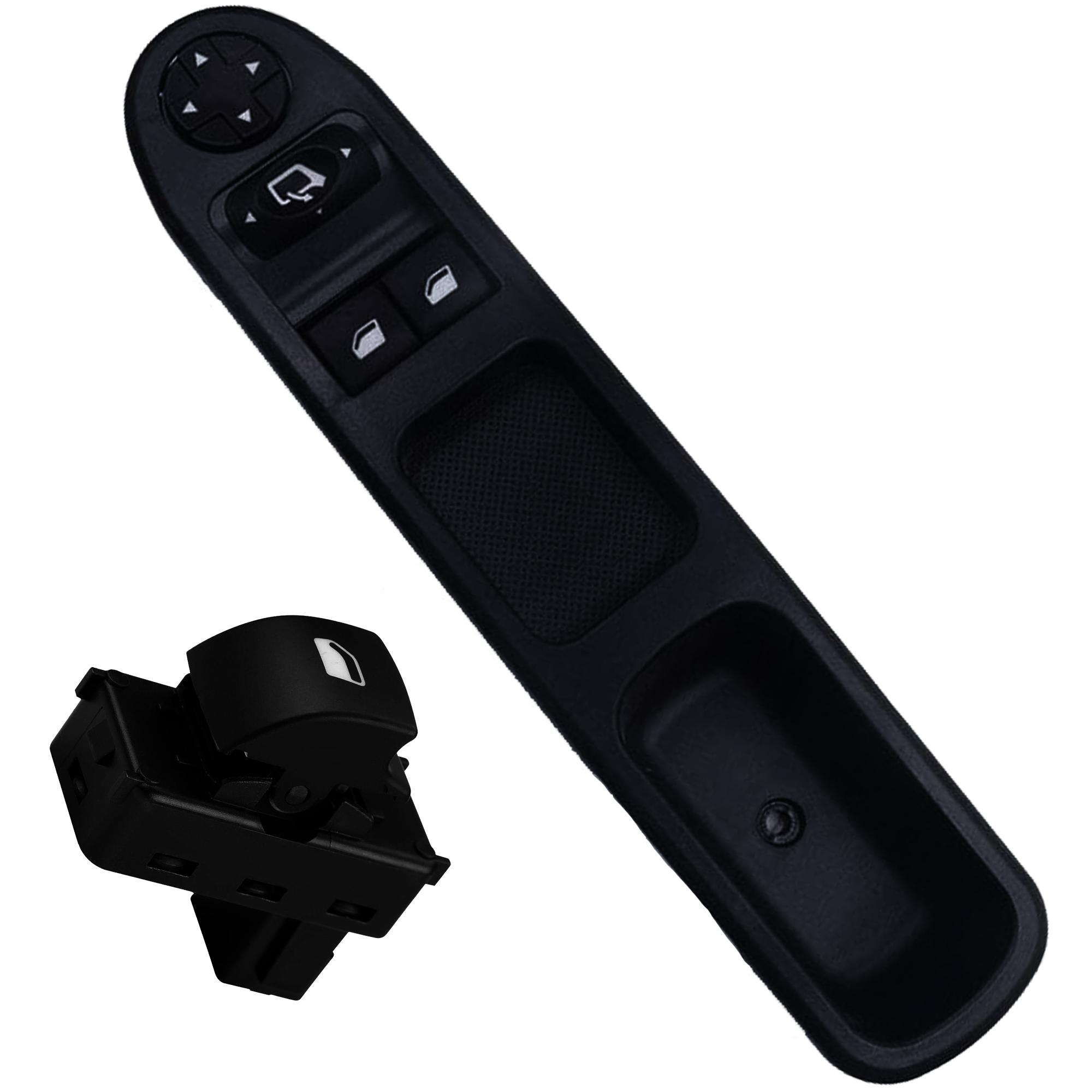 Bouton leve vitre avant gauche ET avant droit (ou arrière) pour Peugeot 207 PARTSLINE KC01117
