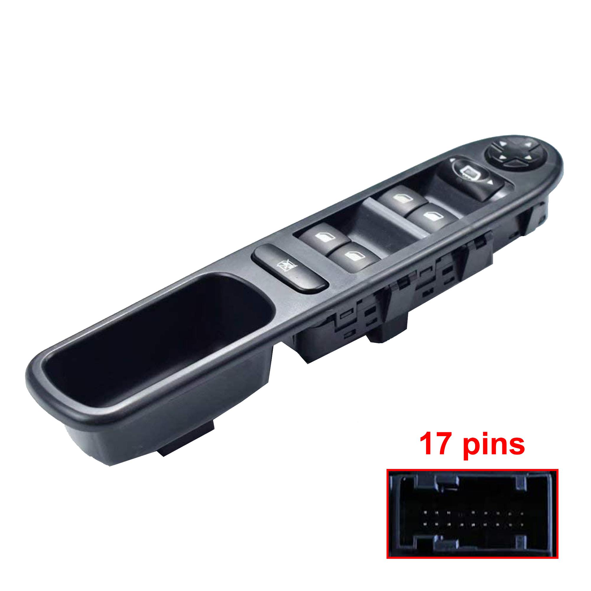 Lot 4 boutons interrupteur lève vitre avant arriere pour Peugeot 207 207+ ou SW PARTSLINE KC01120