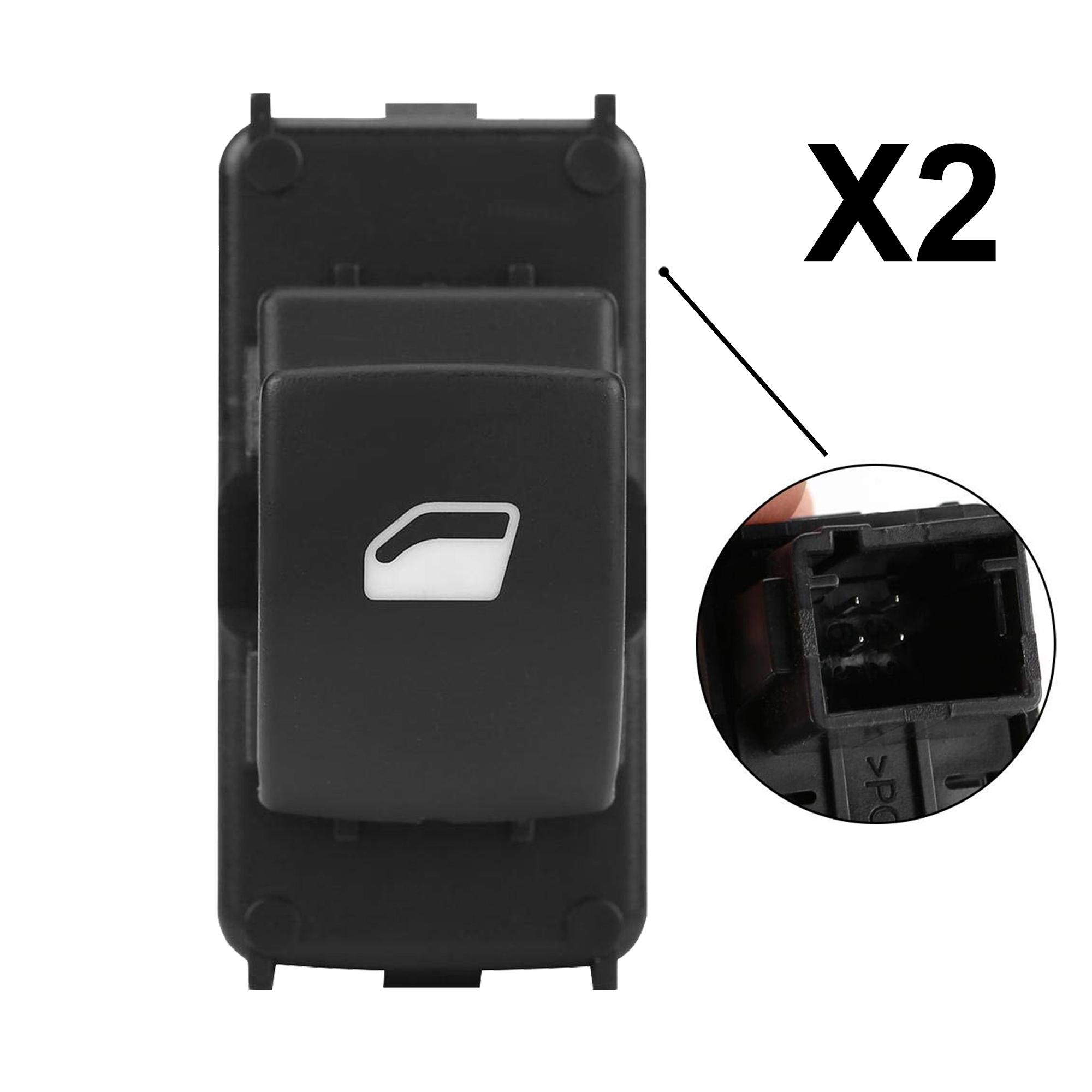 Lot 4 boutons interrupteur lève vitre avant arriere pour Peugeot 207 207+ ou SW PARTSLINE KC01120