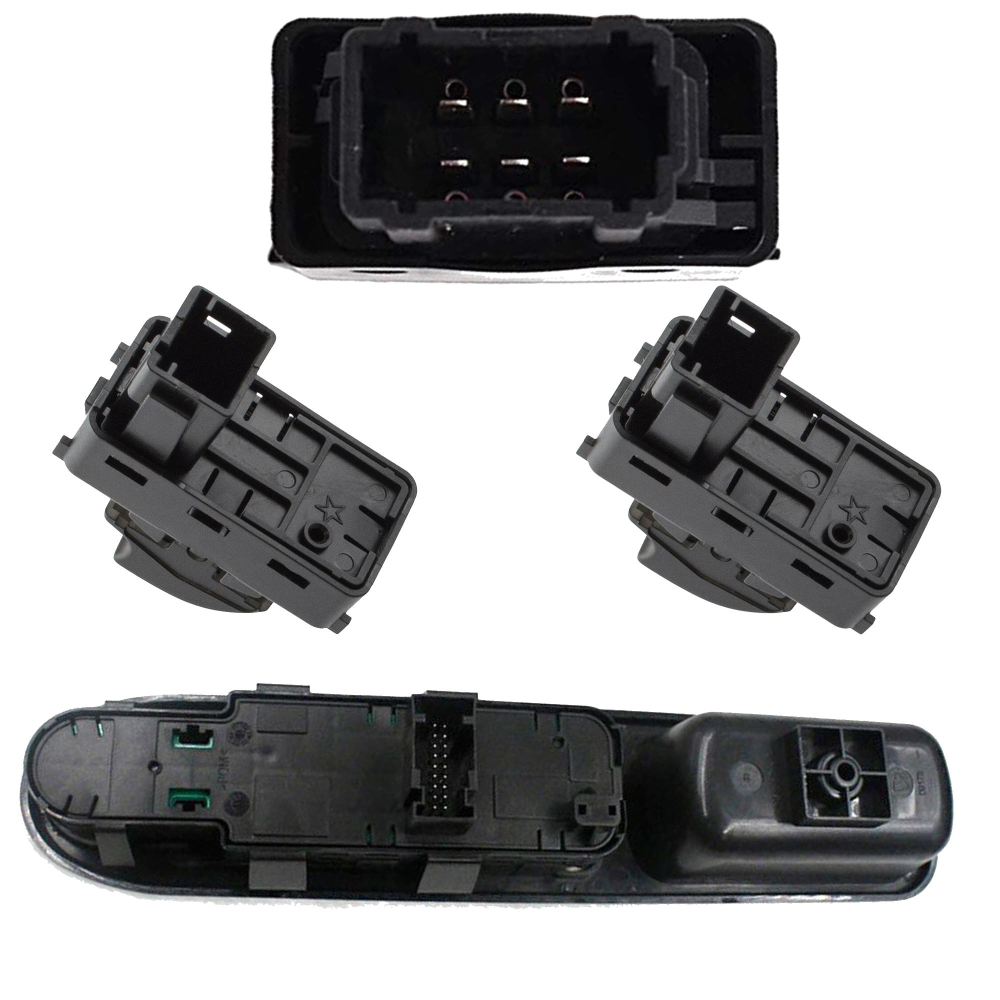 Lot boutons commande leve vitre pour Peugeot 207 207 SW avant arriere gauche droit PARTSLINE KC01121