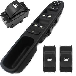 Lot boutons commande leve vitre pour Peugeot 207 207 SW avant arriere gauche droit PARTSLINE KC01121