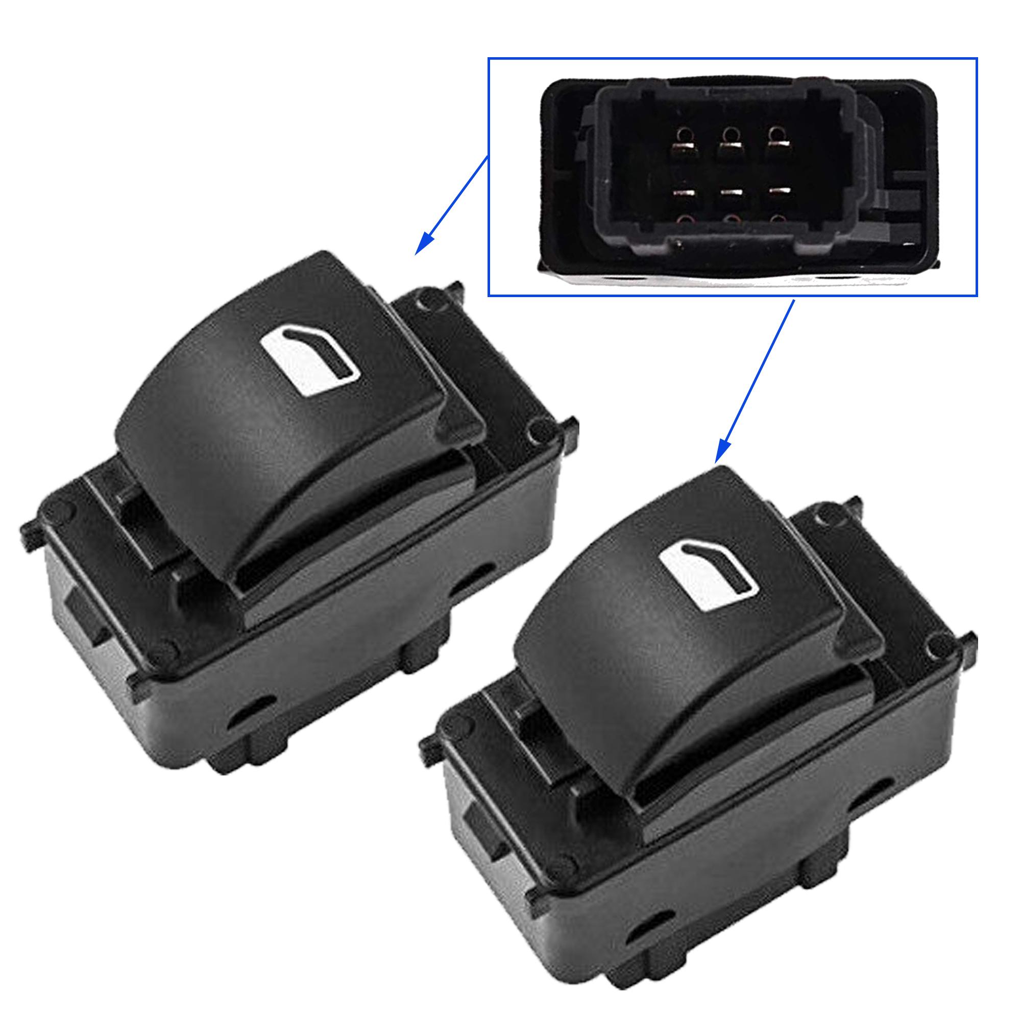 Bouton de lève-vitre avant gauche et droit pour Citroën et Peugeot PARTSLINE KC01122