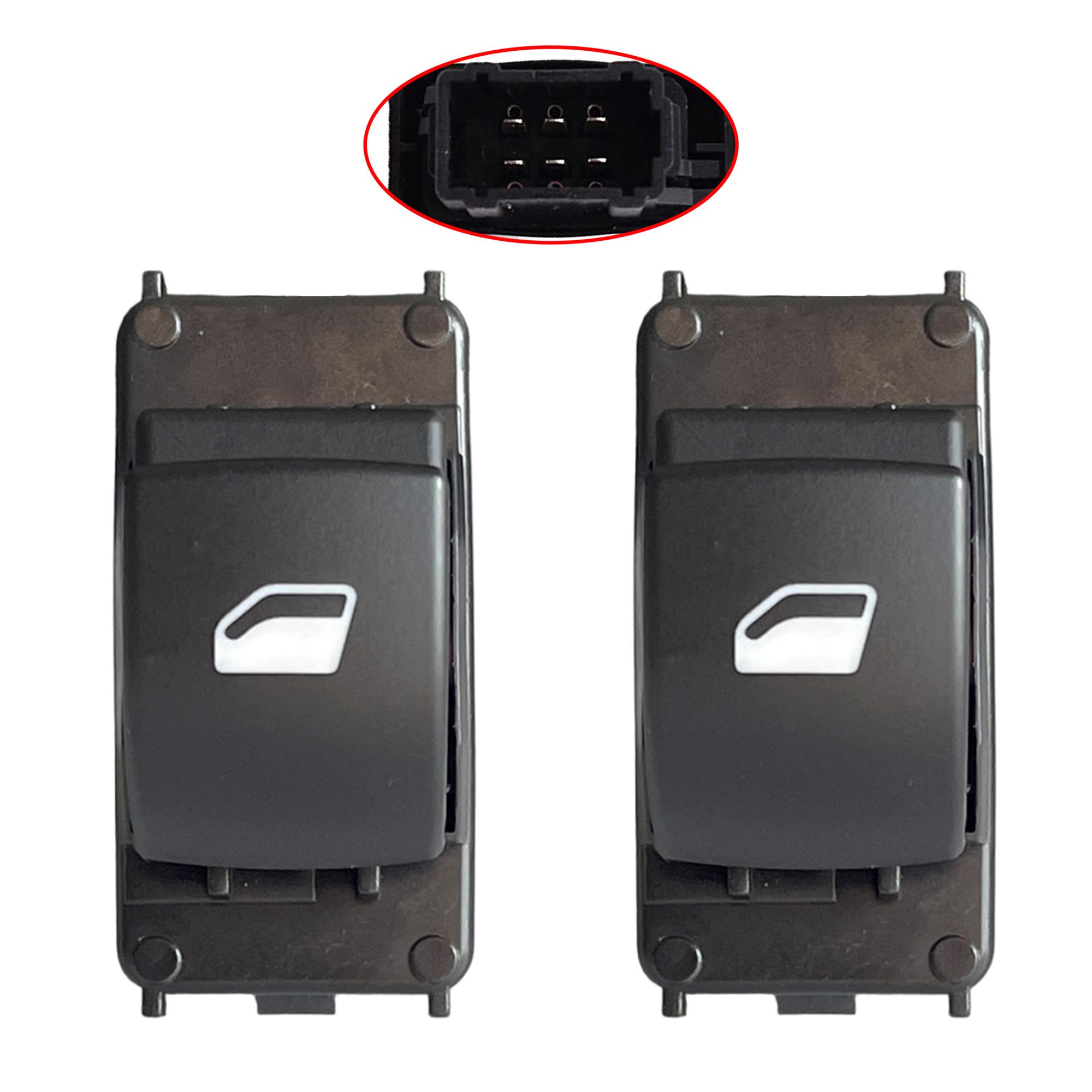 Bouton de lève-vitre avant gauche et droit pour Citroën et Peugeot PARTSLINE KC01122