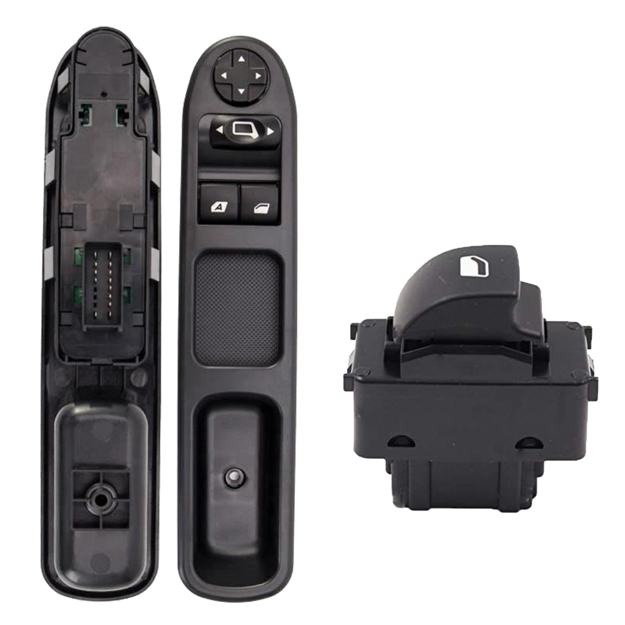 Bouton de lève-vitre avant gauche et droit pour Citroën et Peugeot PARTSLINE KC01123