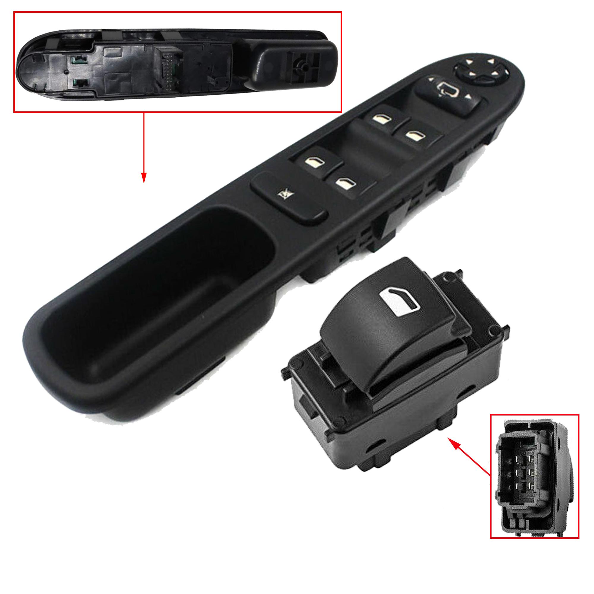 Kit platine avant gauche et bouton leve vitre avant droit pour Peugeot 207 207 SW PARTSLINE KC01124