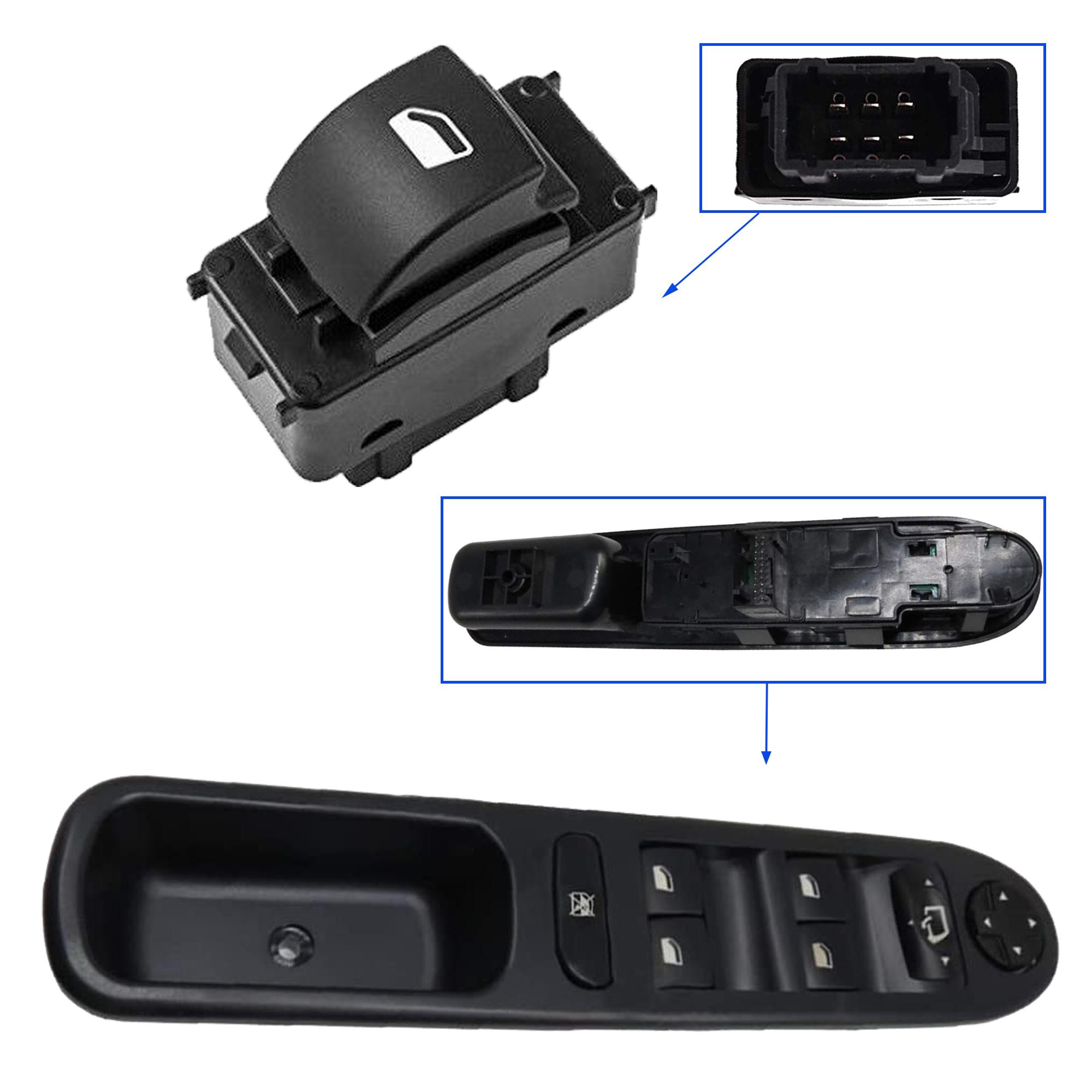 Kit platine avant gauche et bouton leve vitre avant droit pour Peugeot 207 207 SW PARTSLINE KC01124