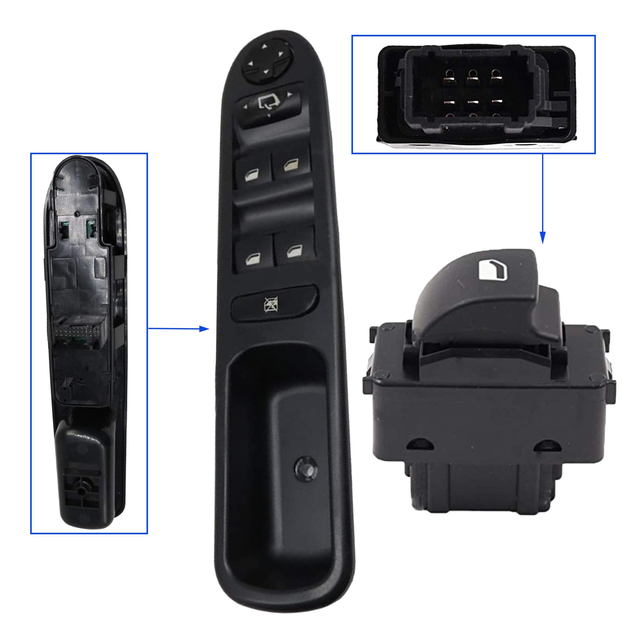 Kit platine avant gauche et bouton leve vitre avant droit pour Peugeot 207 207 SW PARTSLINE KC01124