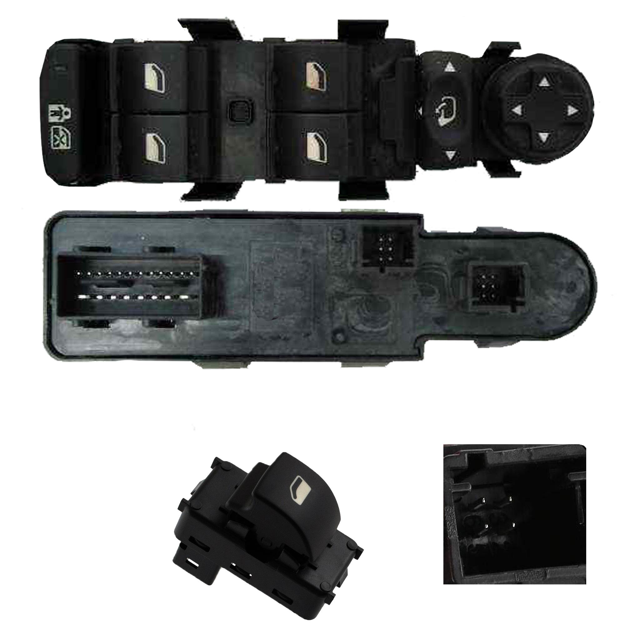 Platine leve vitre avant gauche avec boutons passager pour Peugeot 308 3008 PARTSLINE KC01141