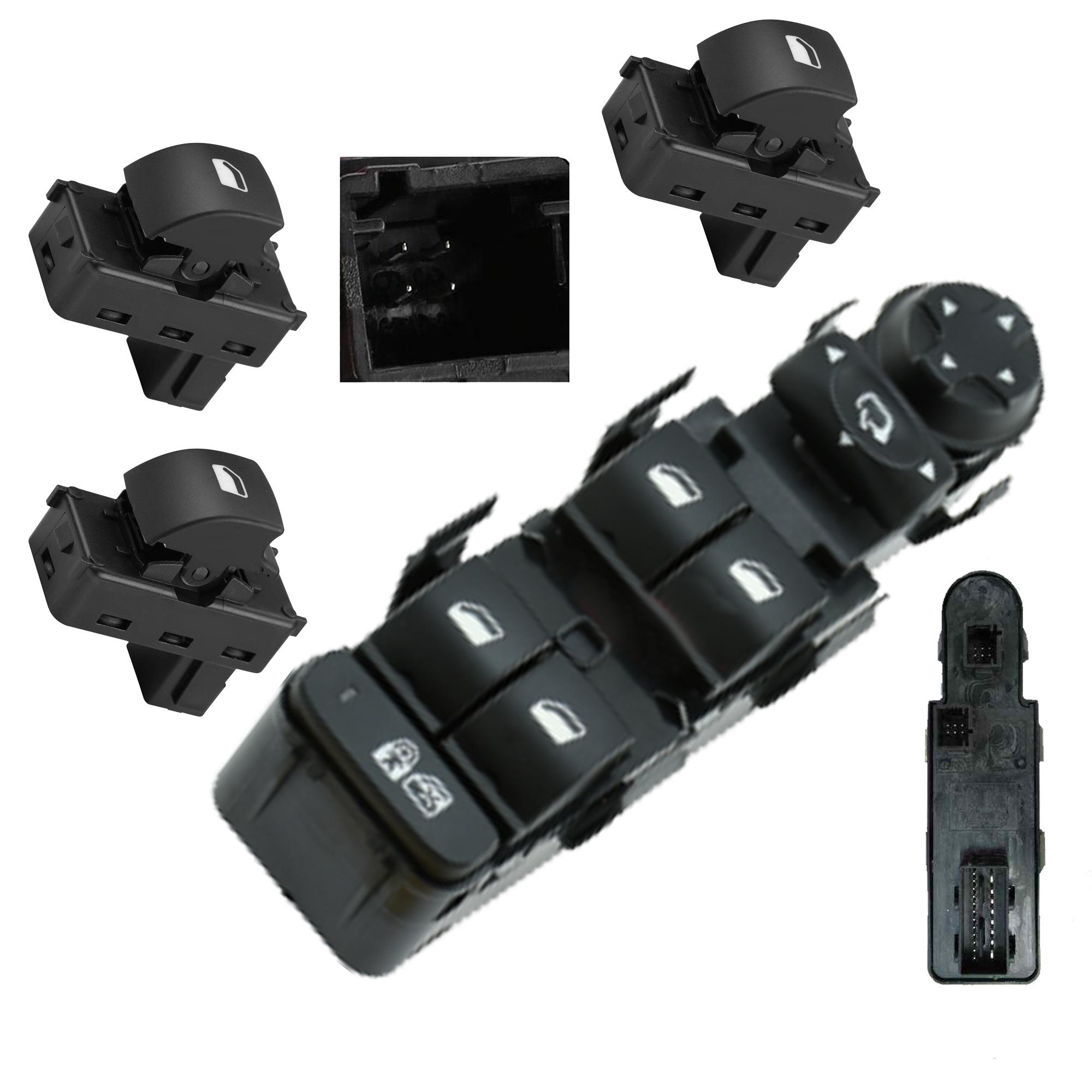 Platine leve vitre avant gauche + 3 boutons pour Peugeot 308 3008 PARTSLINE KC01142