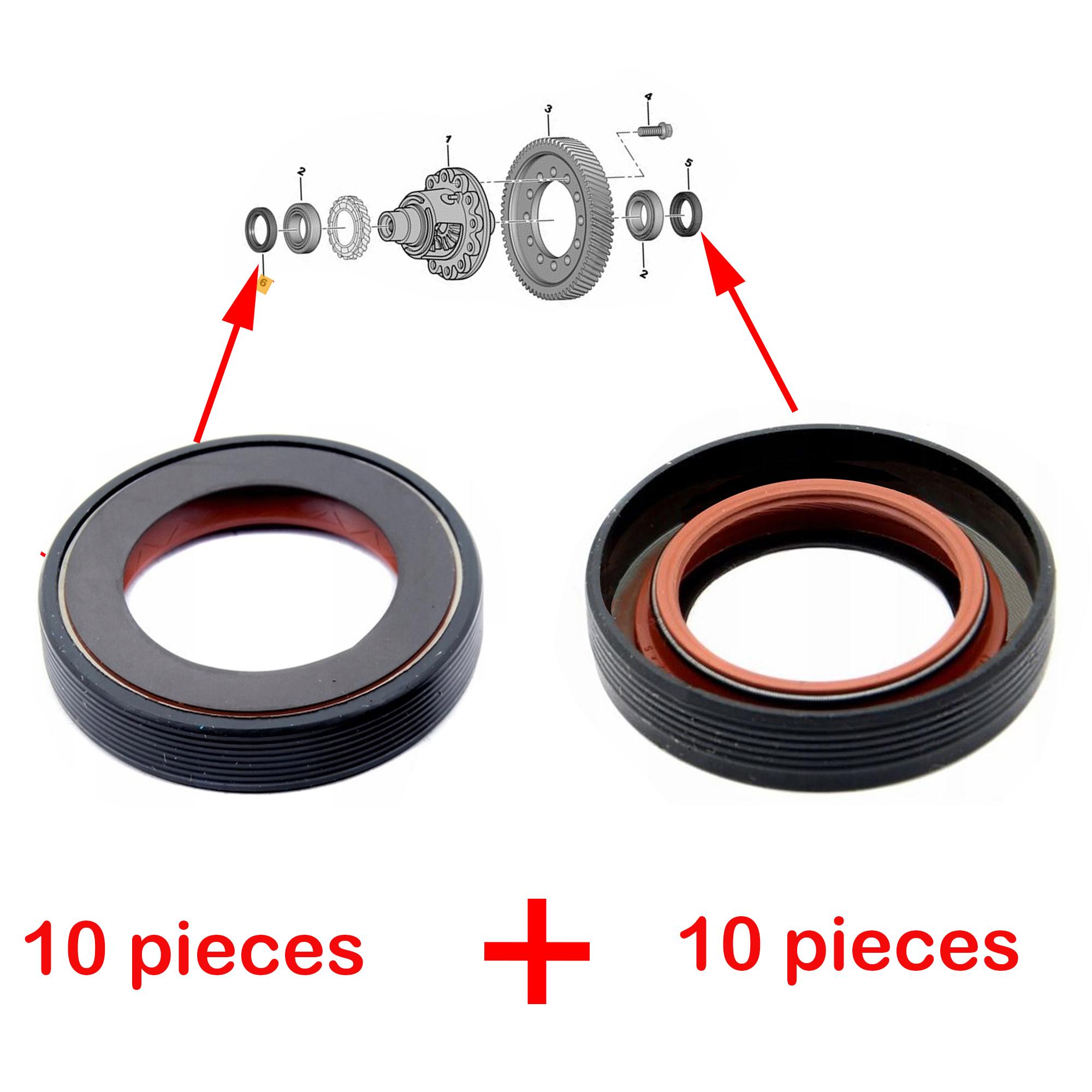 Joints spi boite 10 droit + 10 gauche pour 208 308 C3 C4 3008 PARTSLINE KC01152
