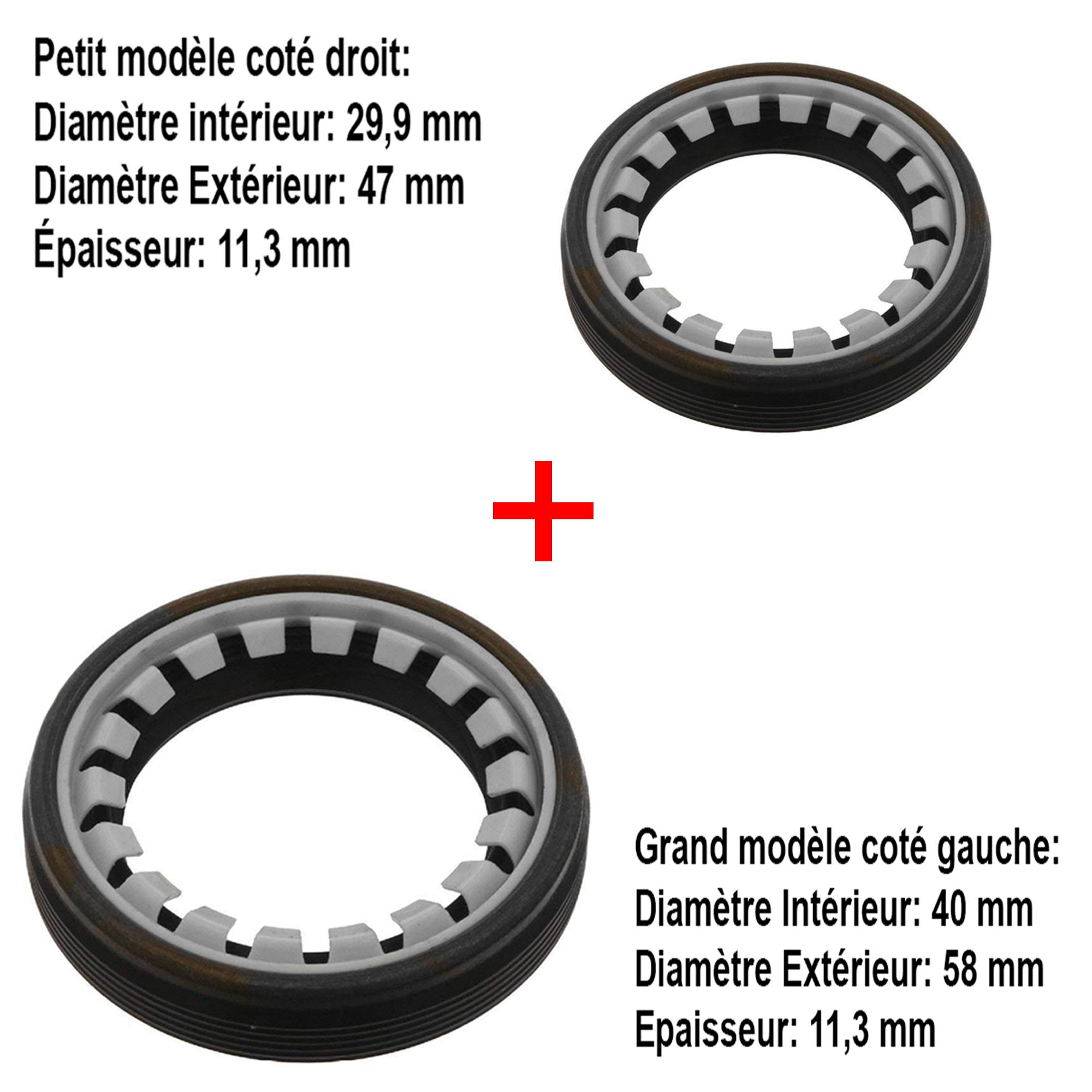 Kit 20 bagues étanchéité boîte de vitesse avant gauche droite pour 206 207 C3 PARTSLINE KC01153