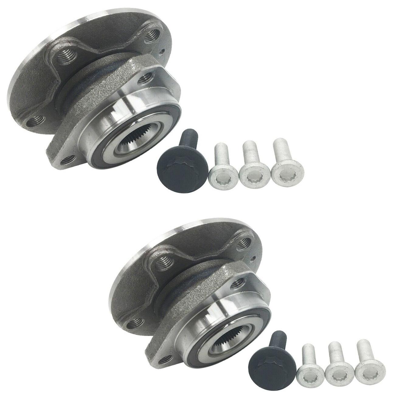 Kit 2 moyeu de roue avant avec vis pour Golf 5 6 7 A3 Q2 Leon Octavia Tiguan T-Roc PARTSLINE KC01154