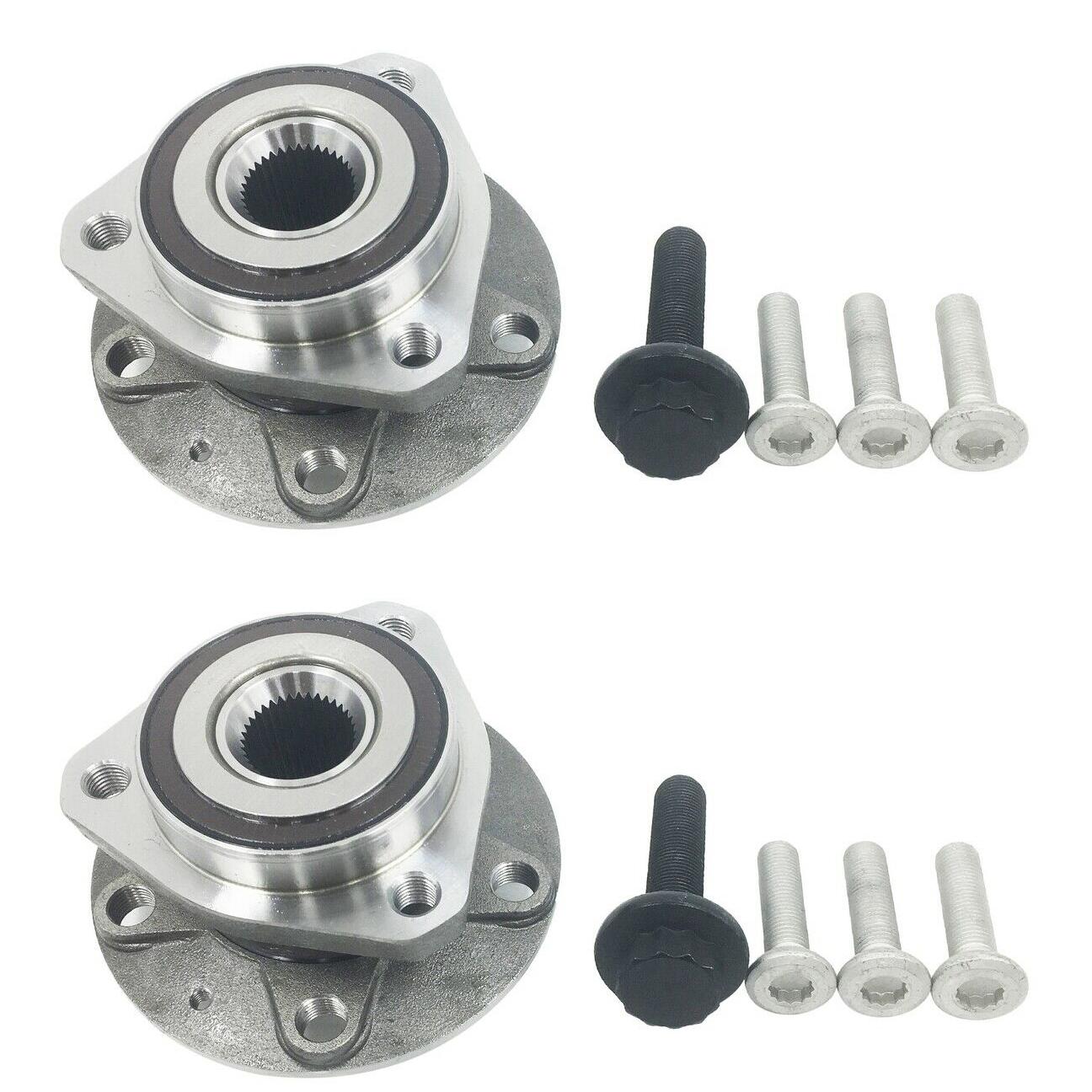 Kit 2 moyeu de roue avant avec vis pour Golf 5 6 7 A3 Q2 Leon Octavia Tiguan T-Roc PARTSLINE KC01154