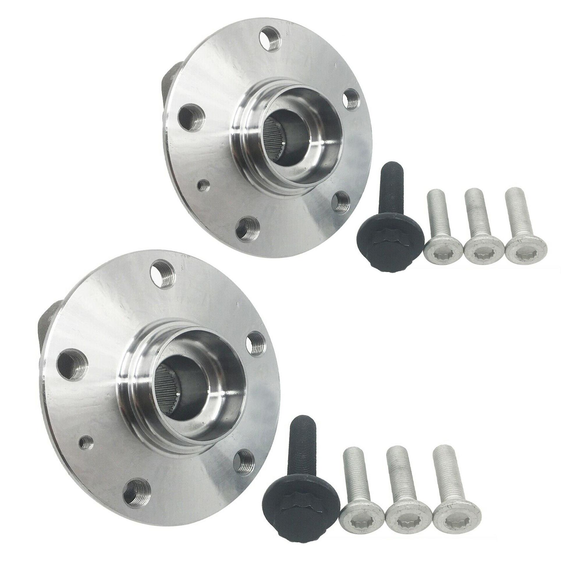 Kit 2 moyeu de roue avant avec vis pour Golf 5 6 7 A3 Q2 Leon Octavia Tiguan T-Roc PARTSLINE KC01154