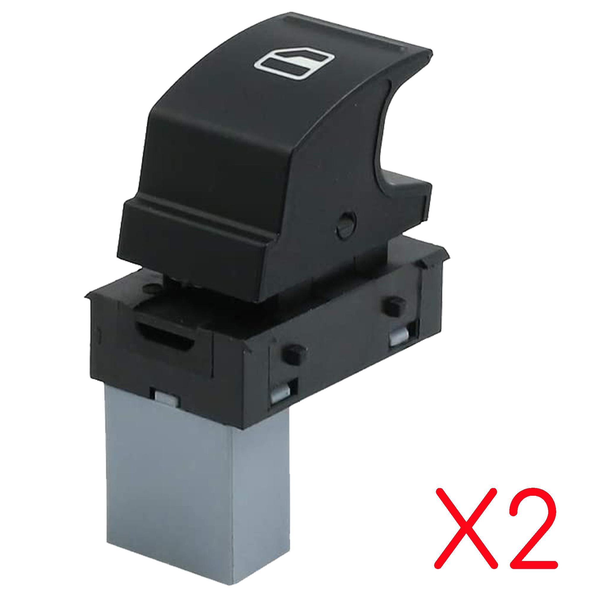 (Lot de 2) Bouton de lève vitre avant droit ou arrière gauche ou droit pour Skoda PARTSLINE KC01215