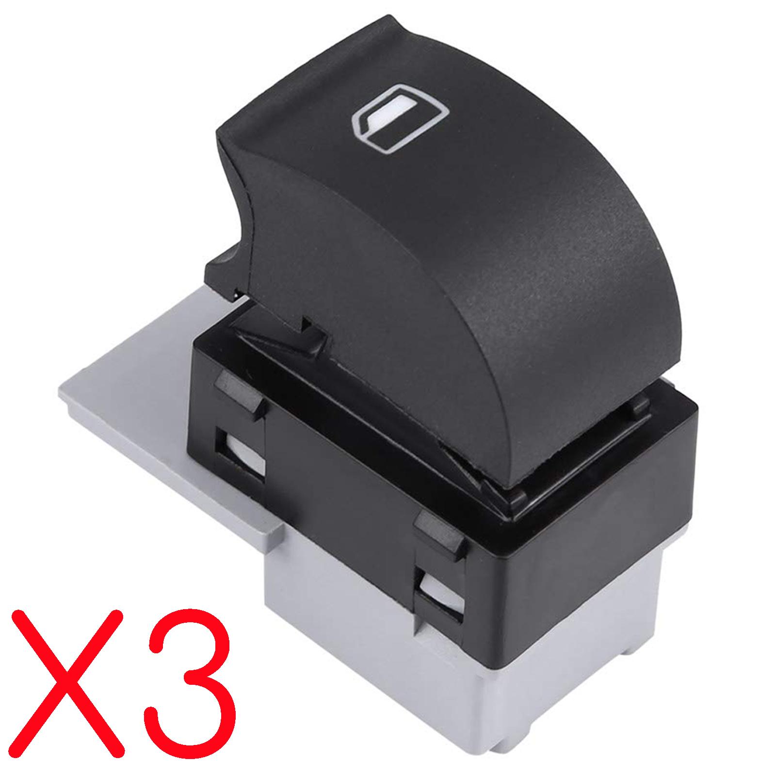 (Lot de 3) Bouton de lève-vitre pour Audi A3 (8L) et A4 (C5) (1996-2005) PARTSLINE KC01223