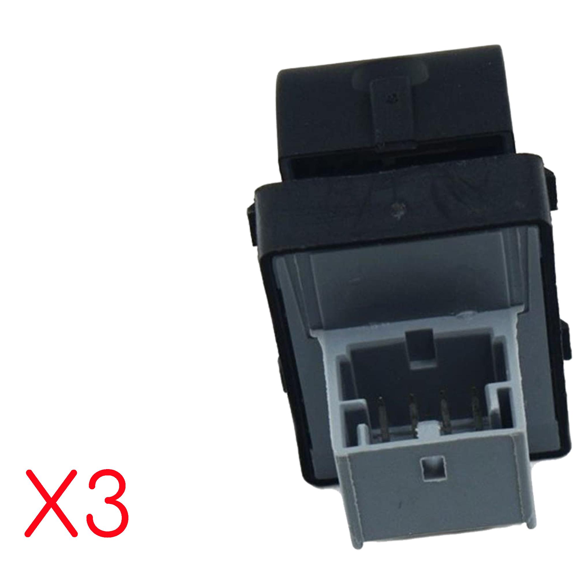 (Lot de 3) Bouton de lève-vitre avant et arrière pour Audi A3 A6 Q7 PARTSLINE KC01227