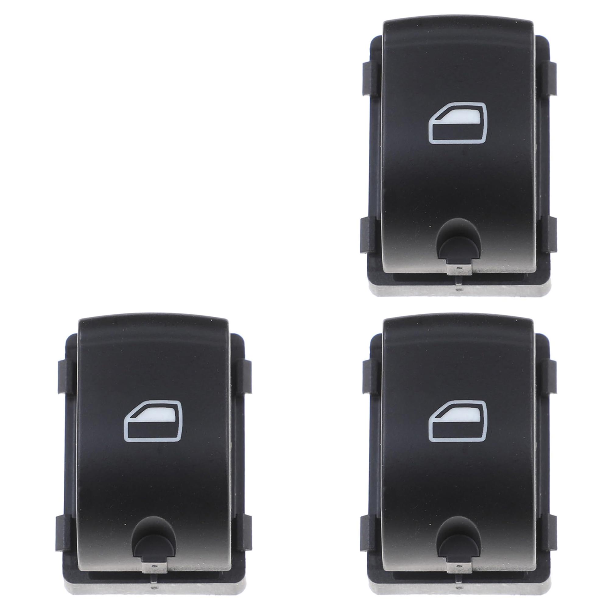 (Lot de 3) Bouton de lève-vitre avant et arrière pour Audi A3 A6 Q7 PARTSLINE KC01227