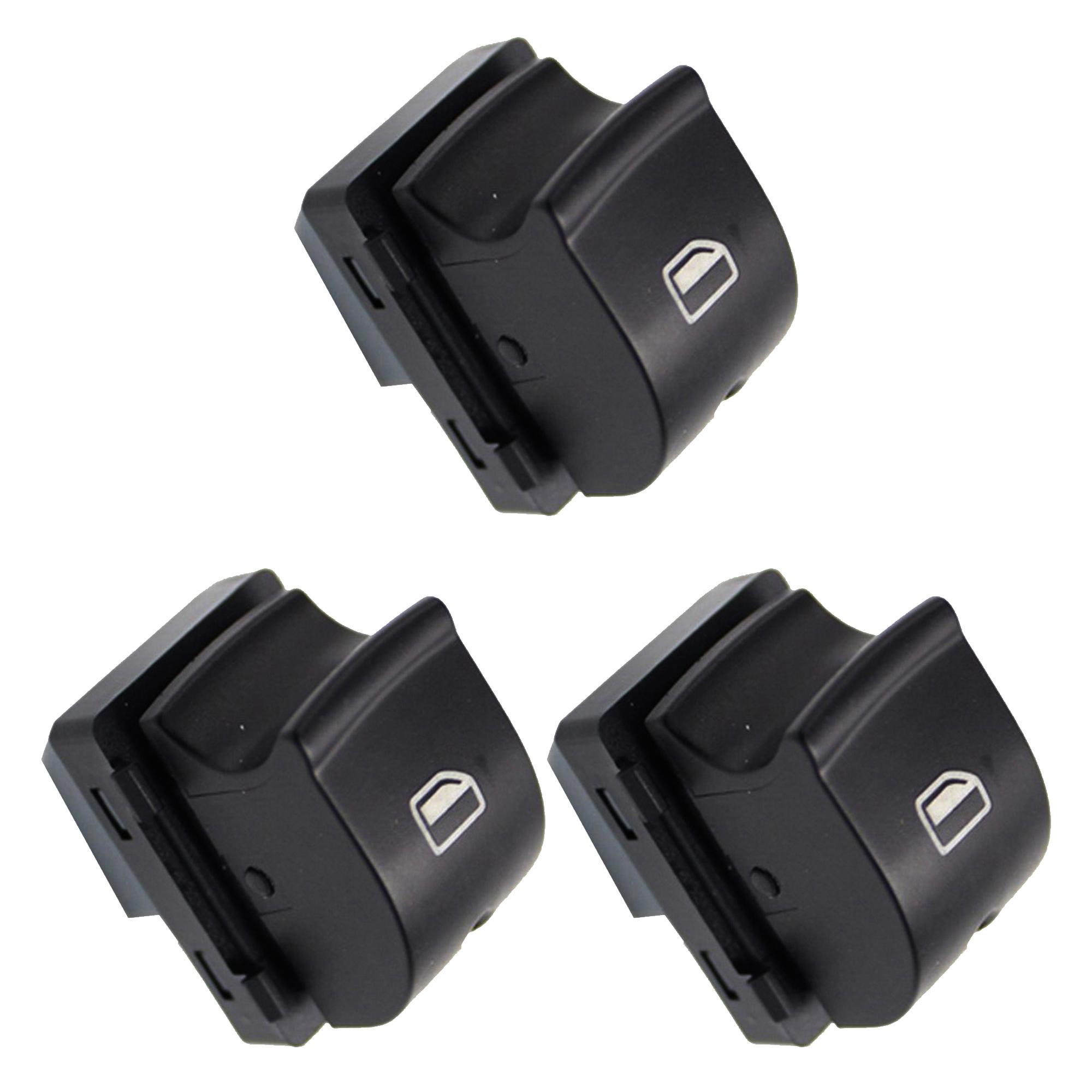 (Lot de 3) Bouton de lève-vitre avant et arrière pour Audi A3 A6 Q7 PARTSLINE KC01227
