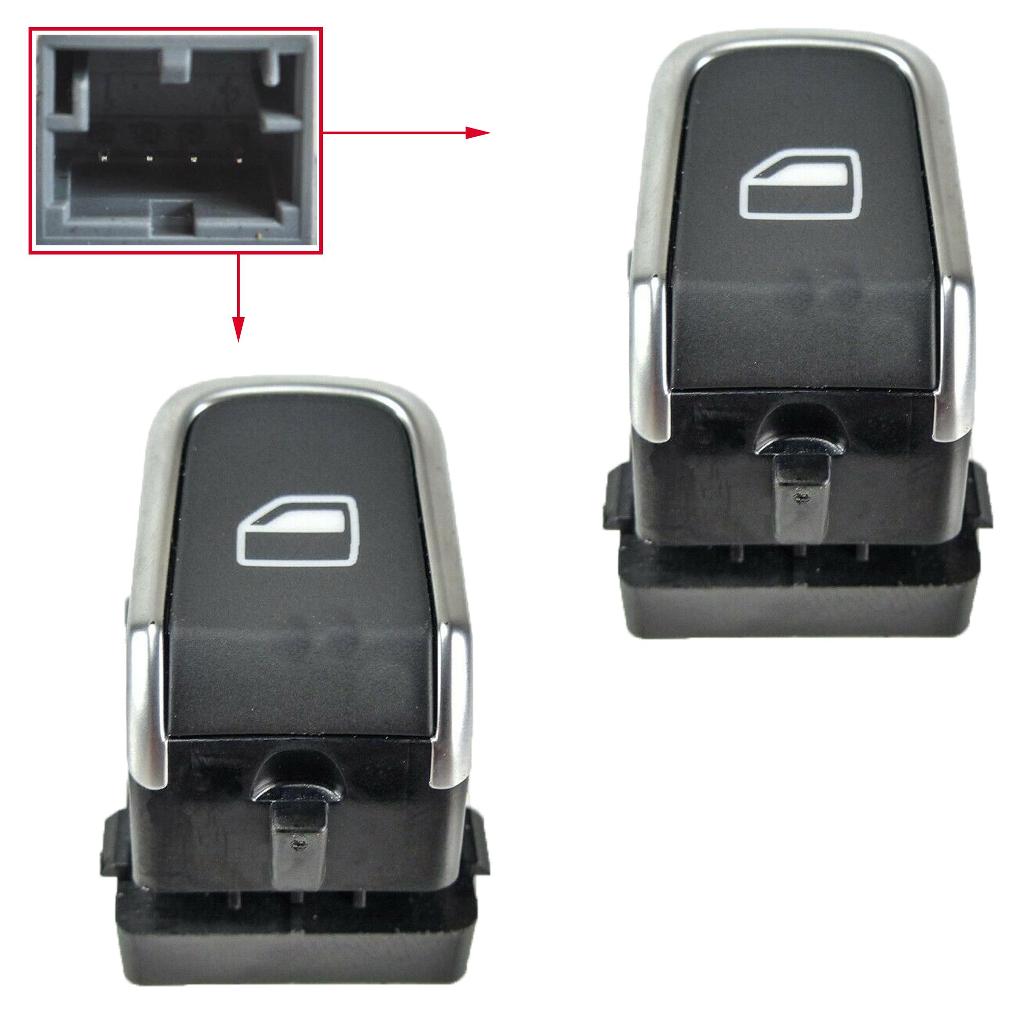 (Lot de 2) Bouton de lève-vitre avant droit ou arrière gauche ou droit pour Audi PARTSLINE KC01241