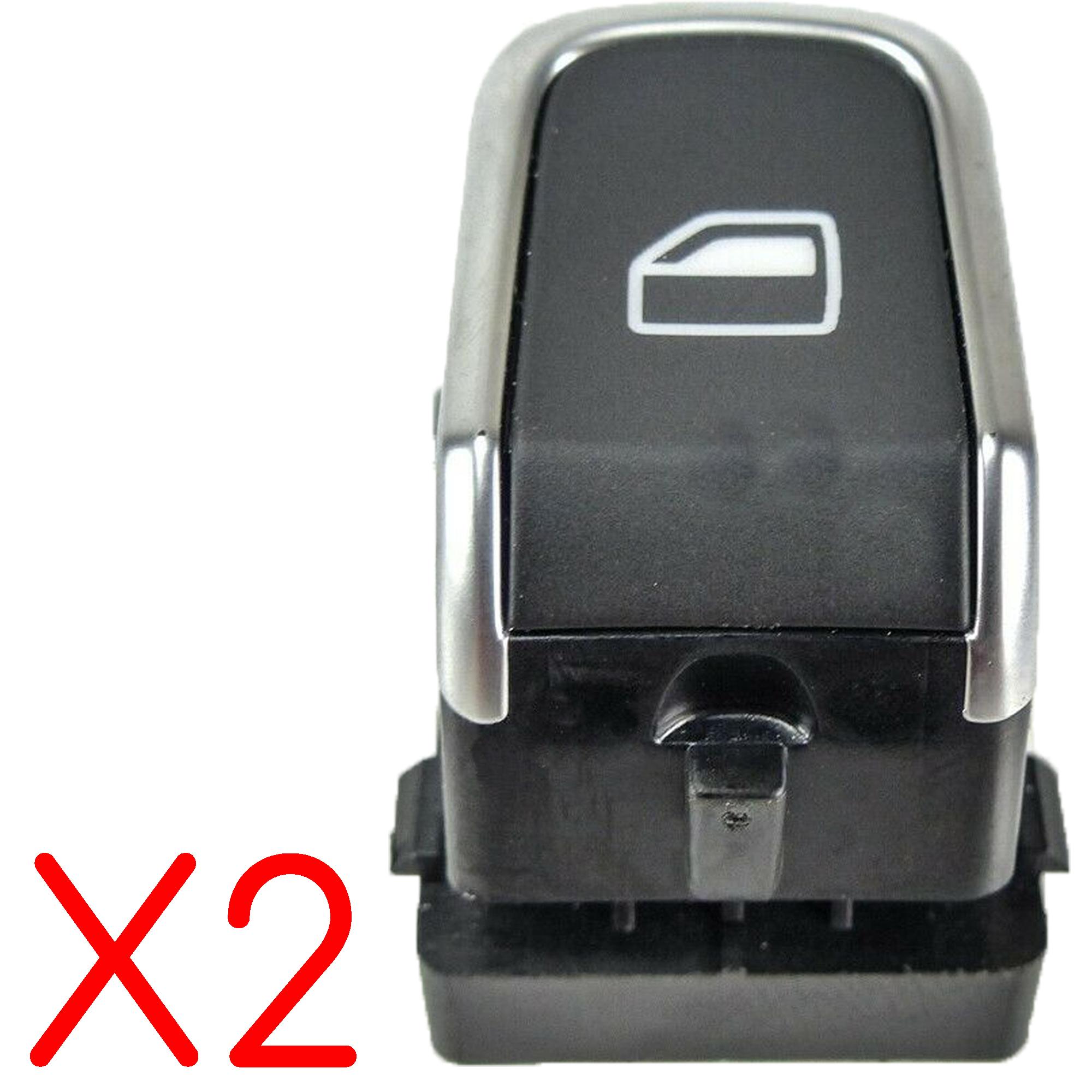 (Lot de 2) Bouton de lève-vitre avant droit ou arrière gauche ou droit pour Audi PARTSLINE KC01241
