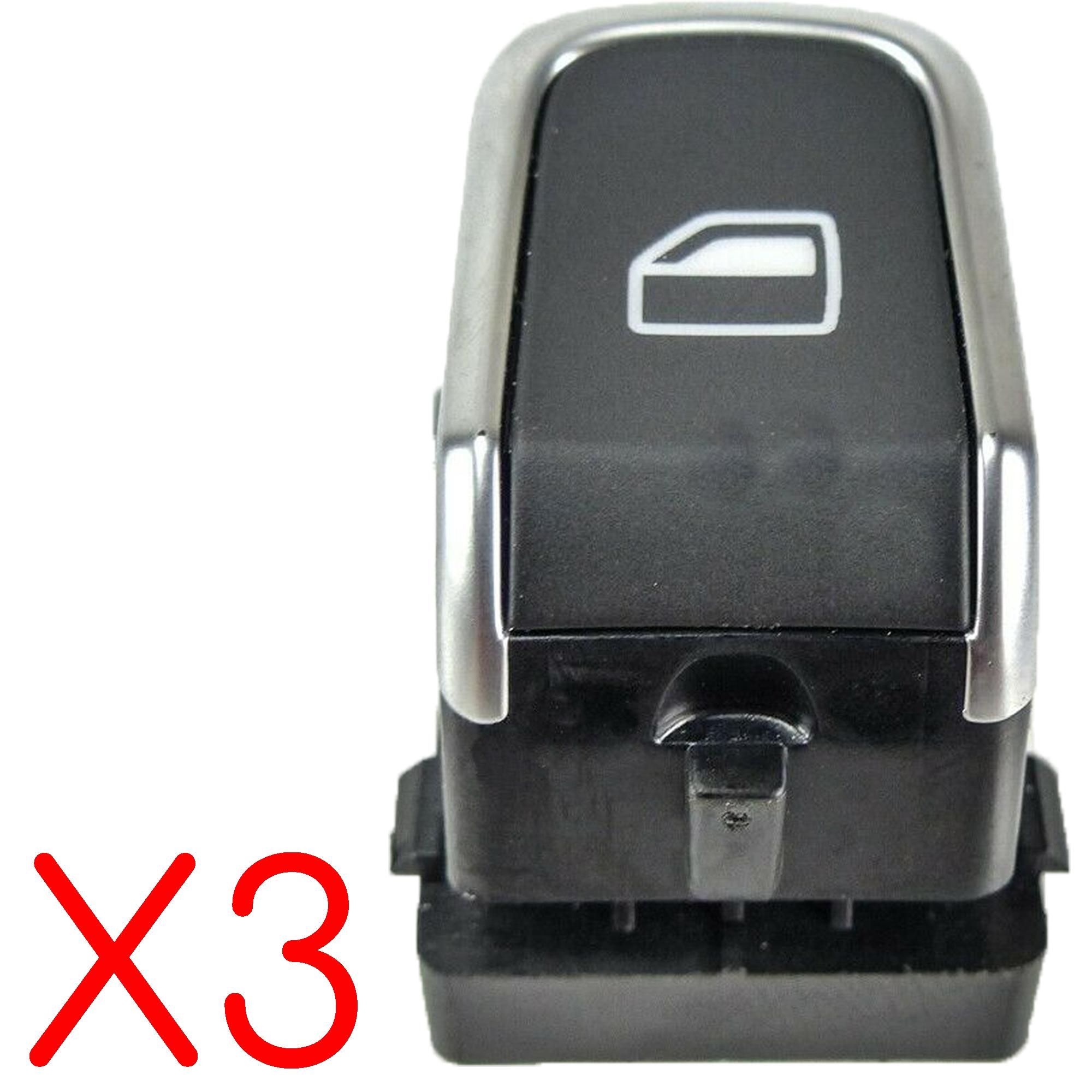 Lot complet de bouton de lève-vitre électrique pour Audi A1, A4, A5, Q3, Q5 PARTSLINE KC01244
