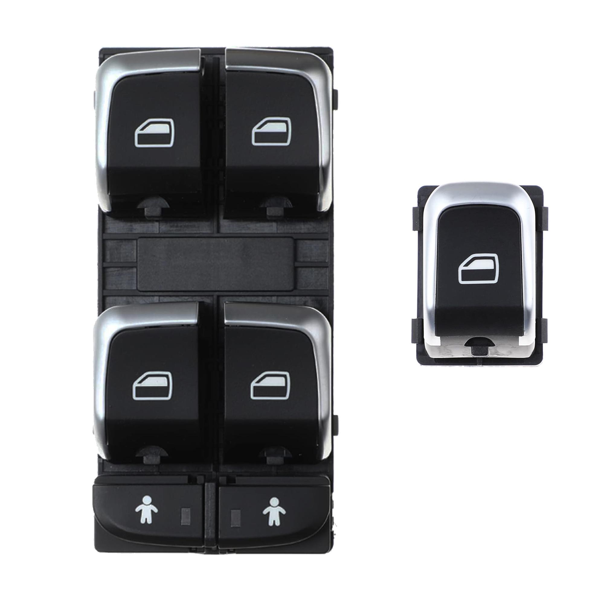 Bouton de lève-vitre avant gauche et droit pour Audi A6 A7 Q3 (2010-2018) PARTSLINE KC01245