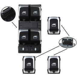 Lot complet de bouton de lève-vitre électrique pour Audi A6 A7 Q3 (2010-2018) PARTSLINE KC01246