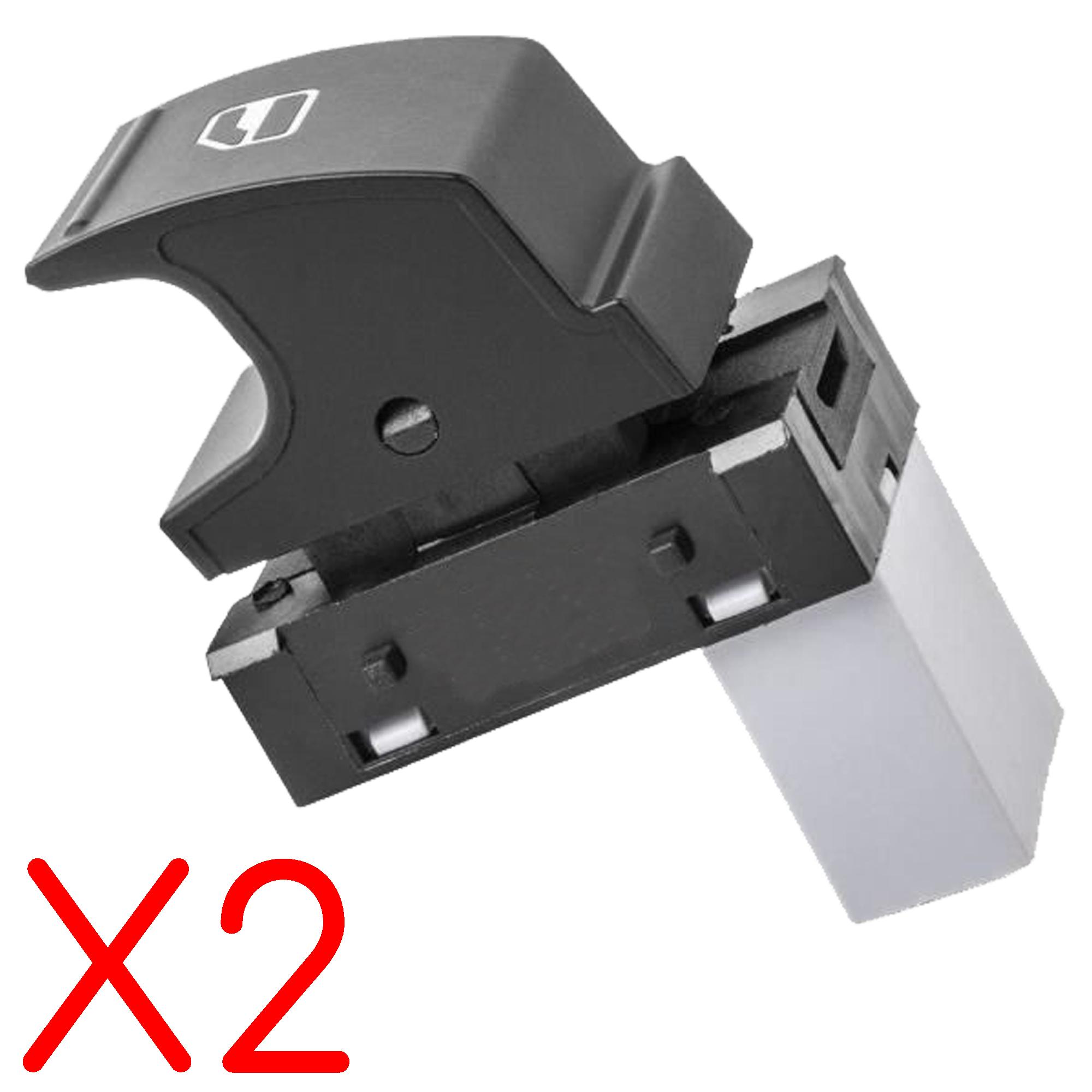 Lot de 2 Bouton lève-vitre avant ou arrière pour Golf 5 6 Leon Passat Caddy PARTSLINE KC01262
