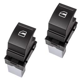 Lot de 2 Bouton lève-vitre avant ou arrière pour Golf 5 6 Leon Passat Caddy PARTSLINE KC01262