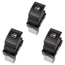 Kit 3 boutons lève vitre avant droit et arrière pour Golf 5 6 Passat Leon Tiguan PARTSLINE KC01263